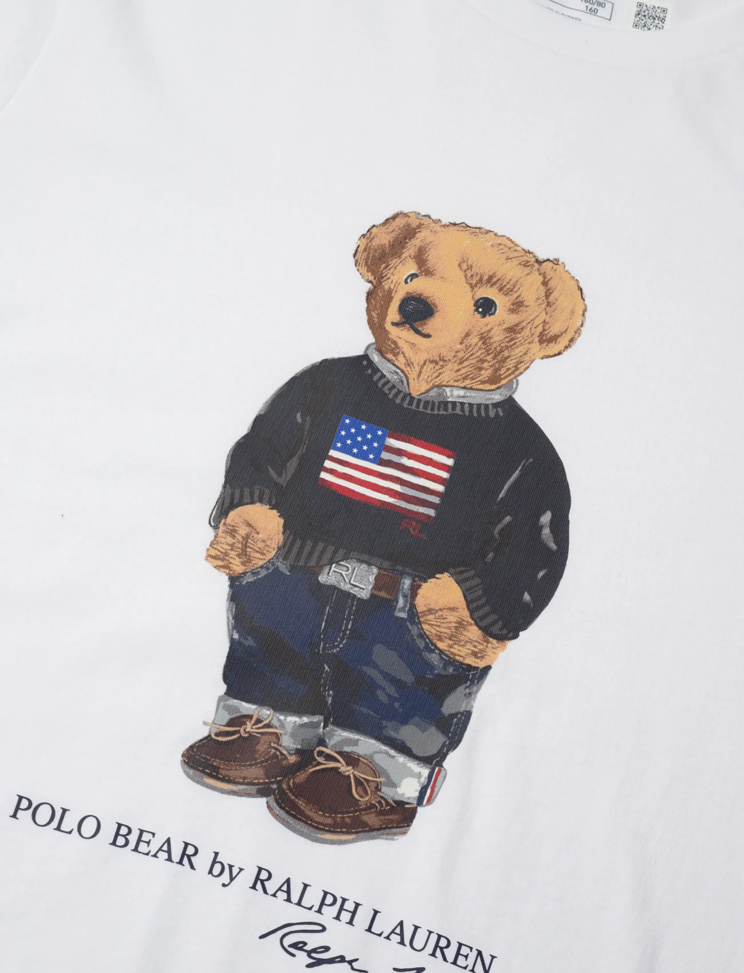Ralph Lauren Kids - 26/1 JERSEY-KNT-T-SHIRT - t-shirts à manches courtes - white core bear - 5