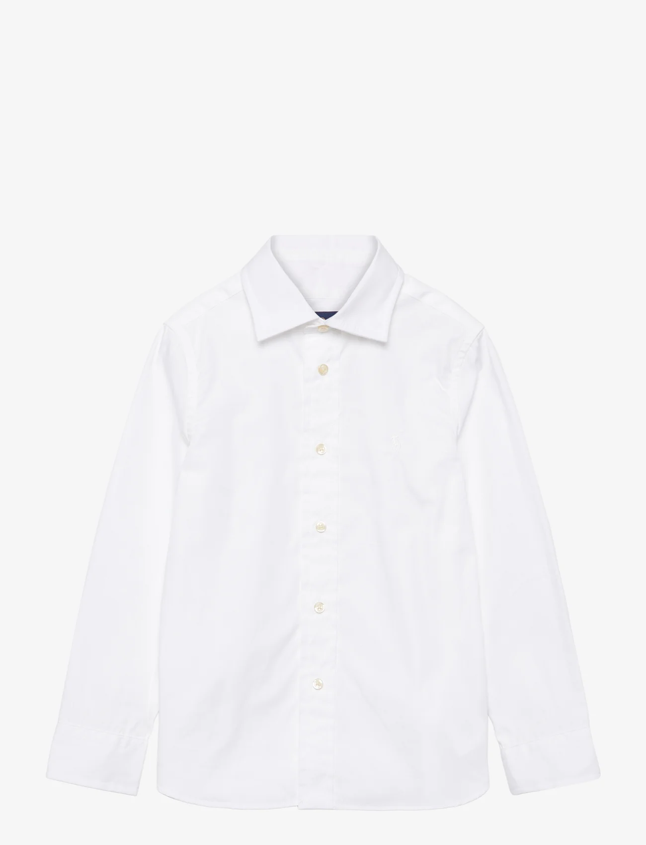 Ralph Lauren Kids - YD COTTON-REGENT-TP-DSS - marškiniai ilgomis rankovėmis - white - 0