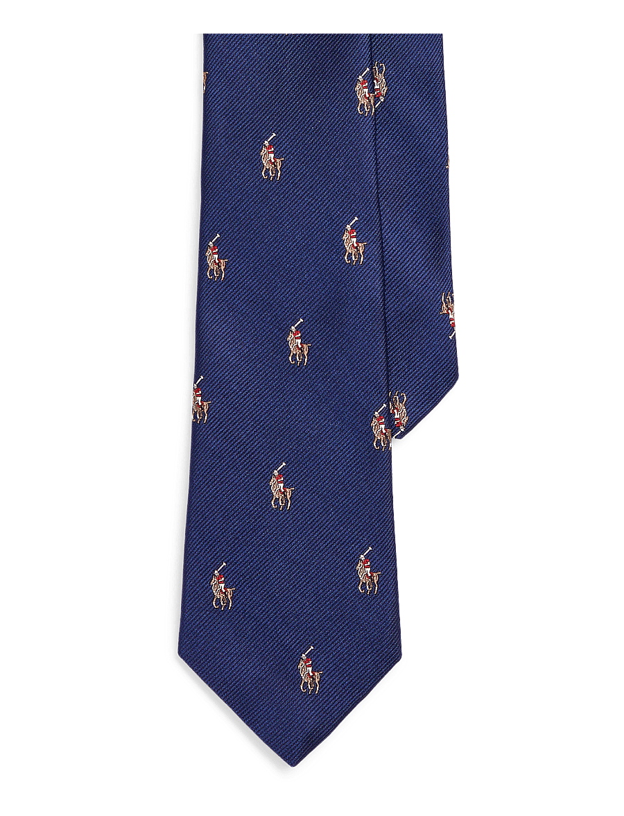 Ralph Lauren Kids - Polo Pony Silk Repp Tie - lipsud ja kikilipsud - navy 1 - 0