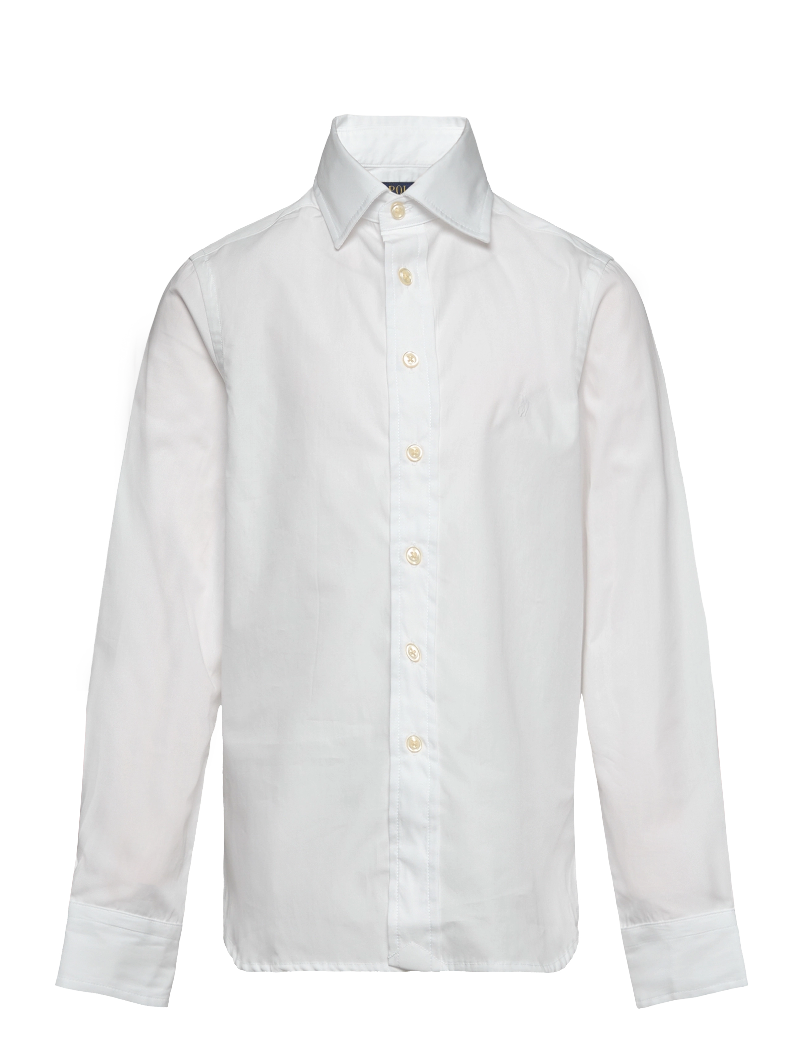 Ralph Lauren Kids Yd Cotton-Regent-Tp-Dss, 132-137, Shirts, Weiß - Long-sleeved Kinder