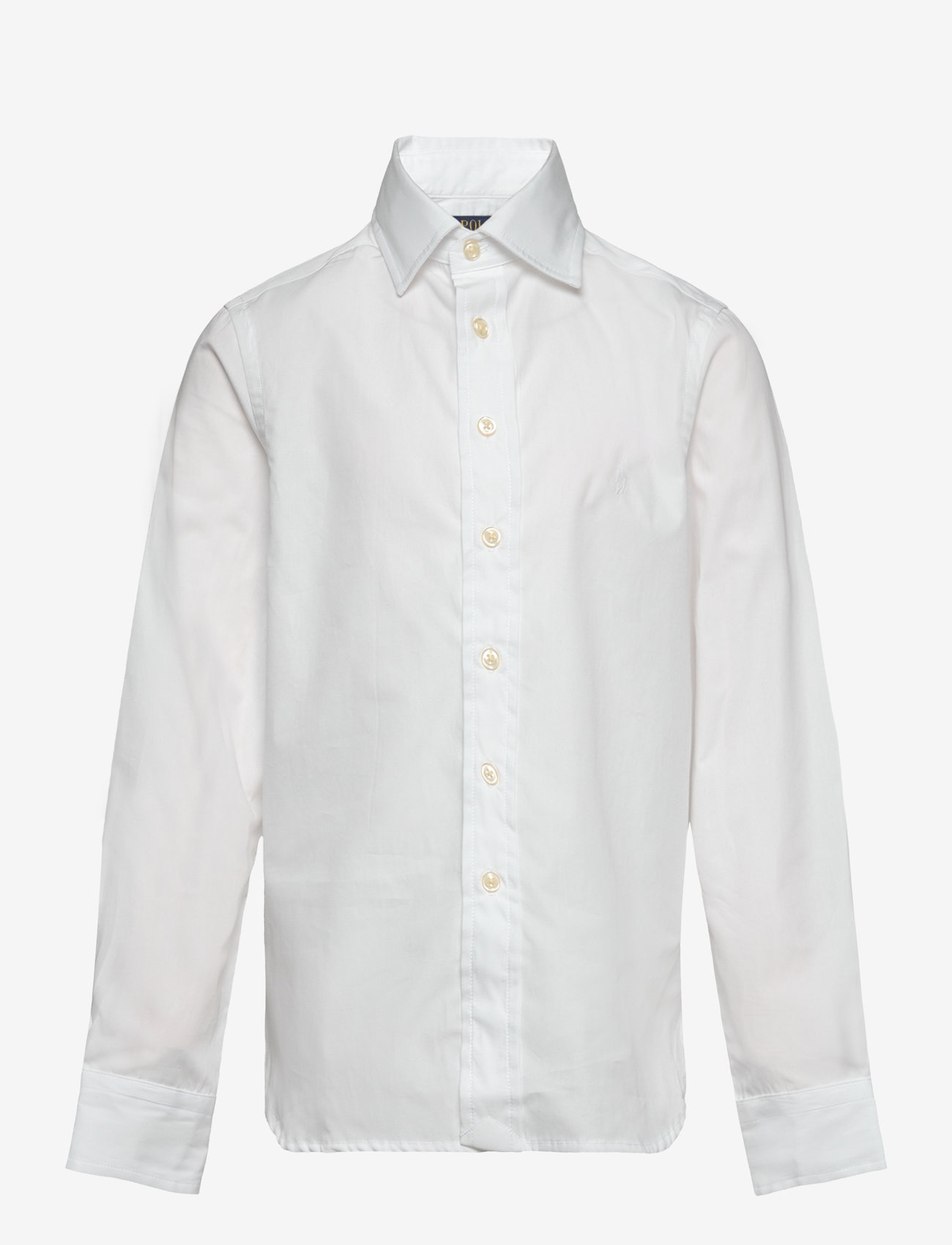Ralph Lauren Kids - YD COTTON-REGENT-TP-DSS - langärmlige hemden - white - 0