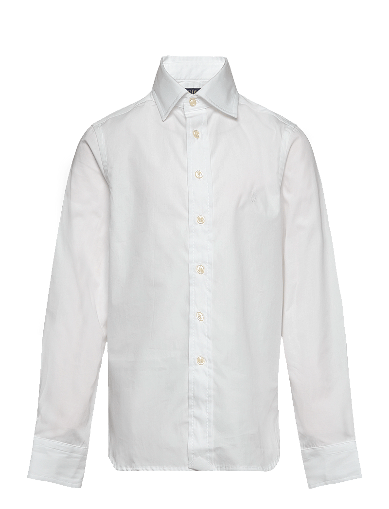 Ralph Lauren Kids - YD COTTON-REGENT-TP-DSS - langärmlige hemden - white - 0
