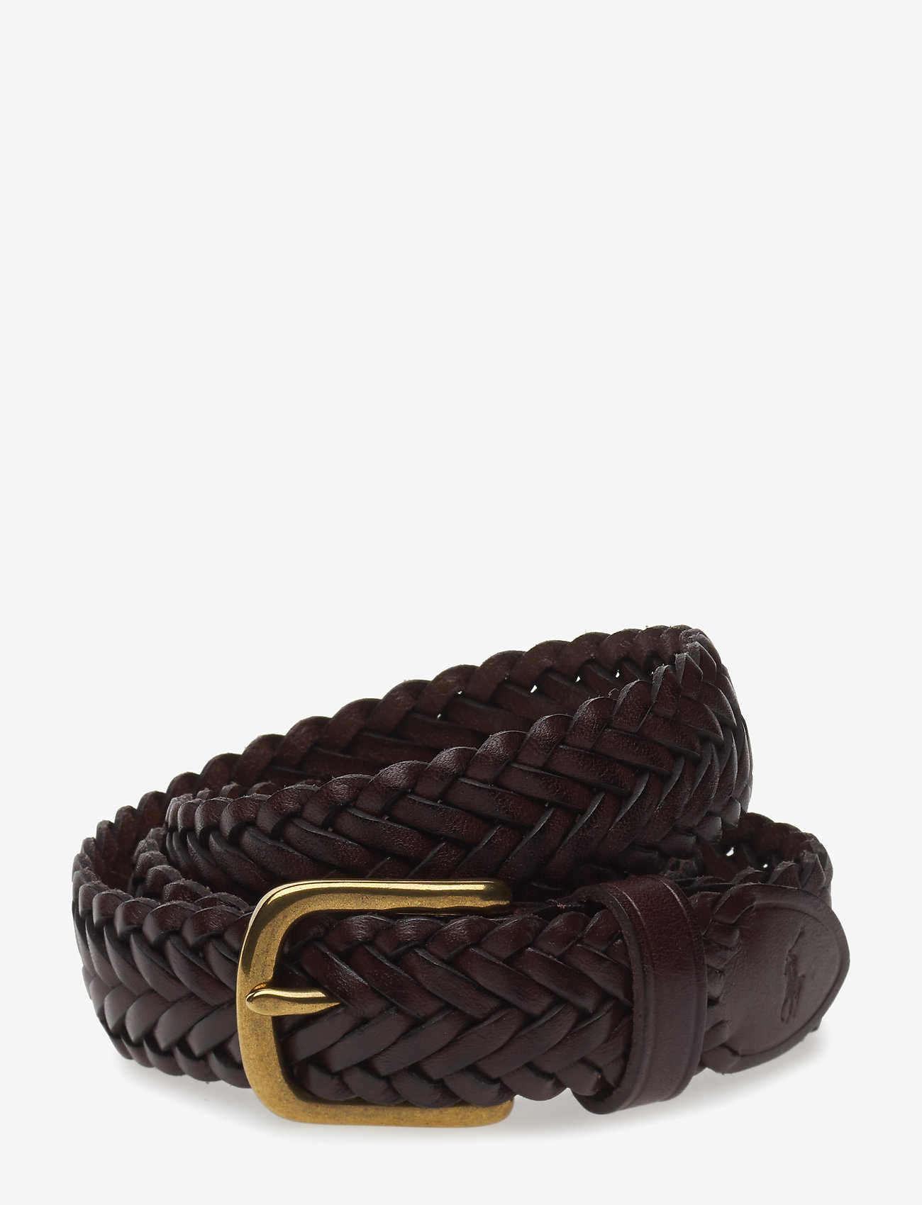 Ralph Lauren Kids - BRAIDED LEATHER-1 1/8" ENDBR-DRC-SM - havanna - 0