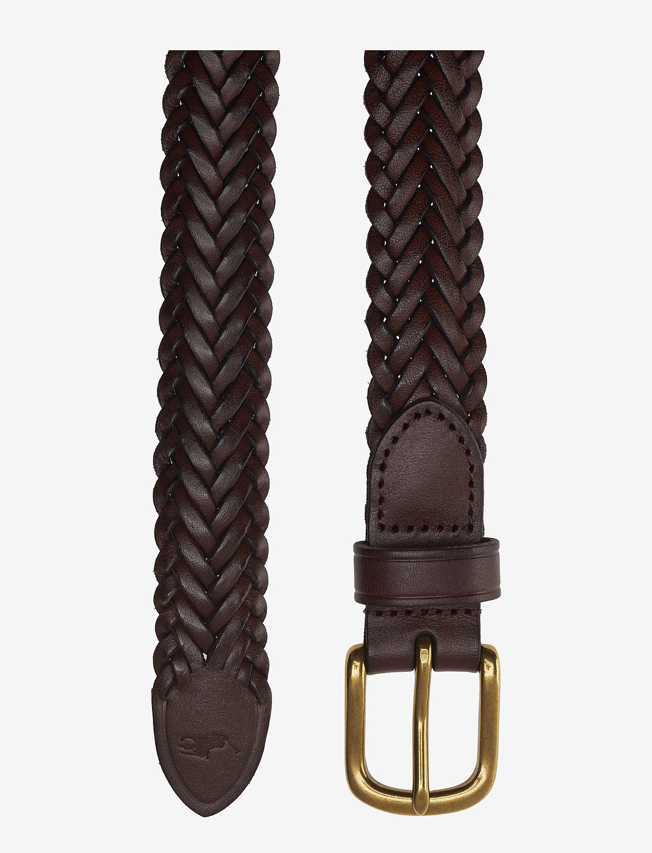 Ralph Lauren Kids - BRAIDED LEATHER-1 1/8" ENDBR-DRC-SM - havanna - 1
