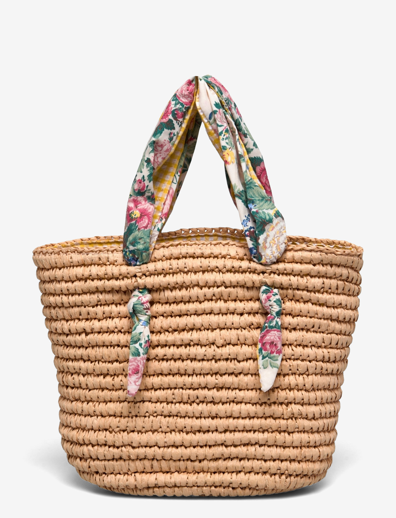 Ralph Lauren Kids Madras-trim Raffia Bag (RAF400966472) - Shoulder