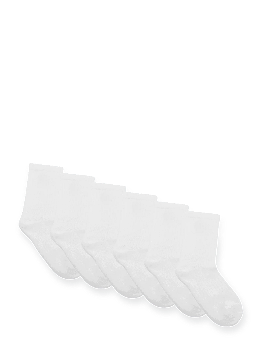 Ralph Lauren Kids - BCI COTTON-PRFRMC SLD CSHND CRW - strumpor - white - 1