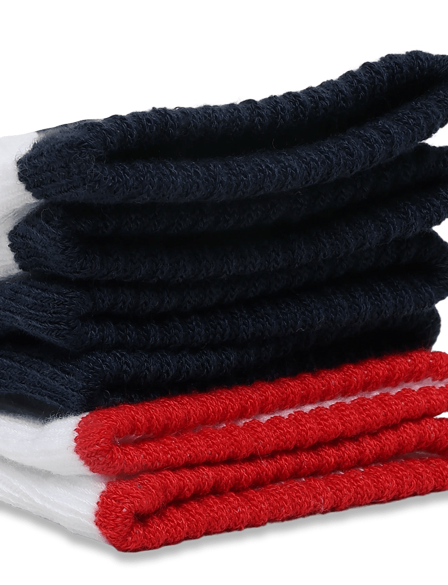 Ralph Lauren Kids - REPREVE-AMERICANA BEAR 3PK - strümpfe - red/nv/wht,nv/rl - 2