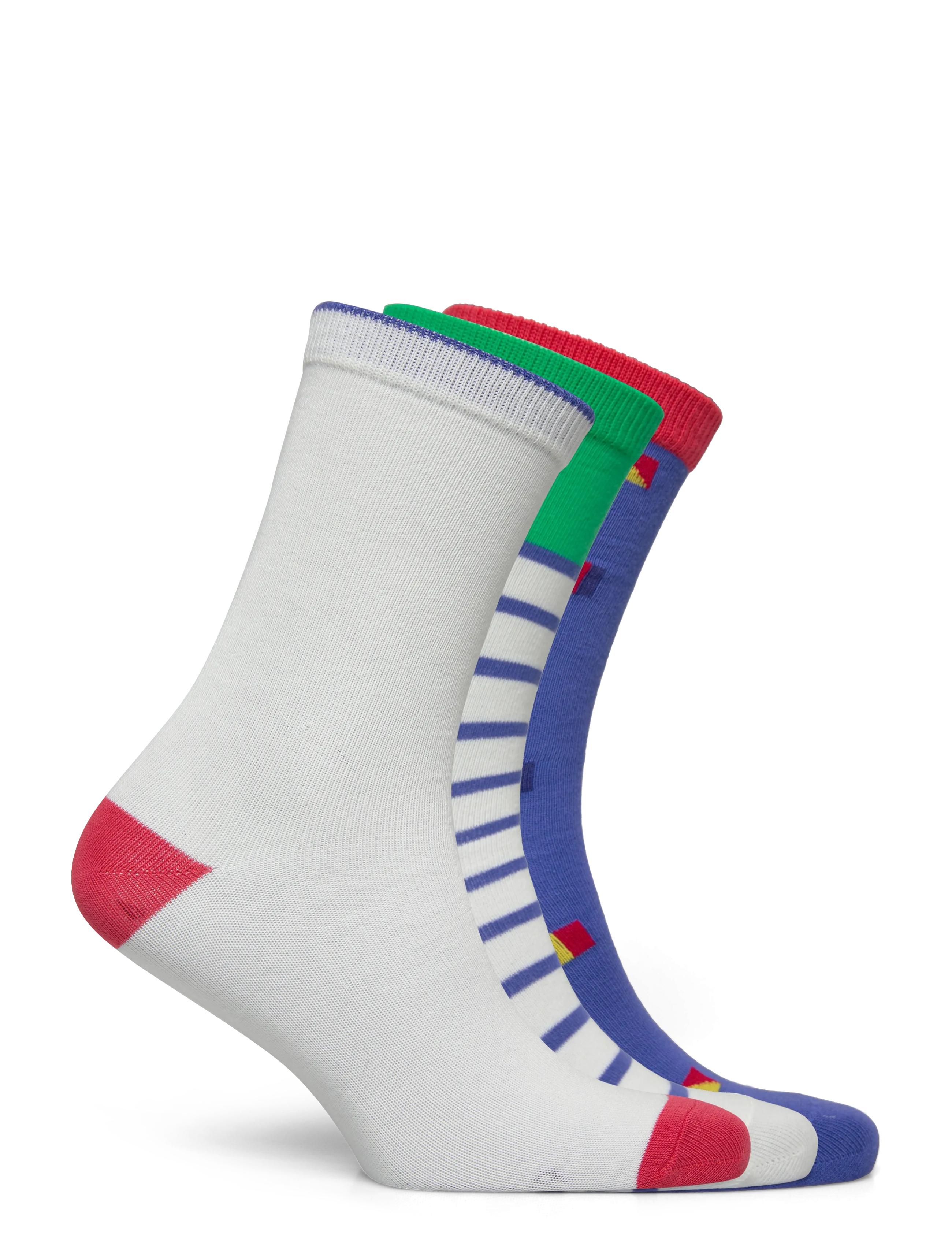 Ralph Lauren Kids - BCI COTTON-B SAILING BR-CRW-3PK - baby-socken - white/green/navy - 1