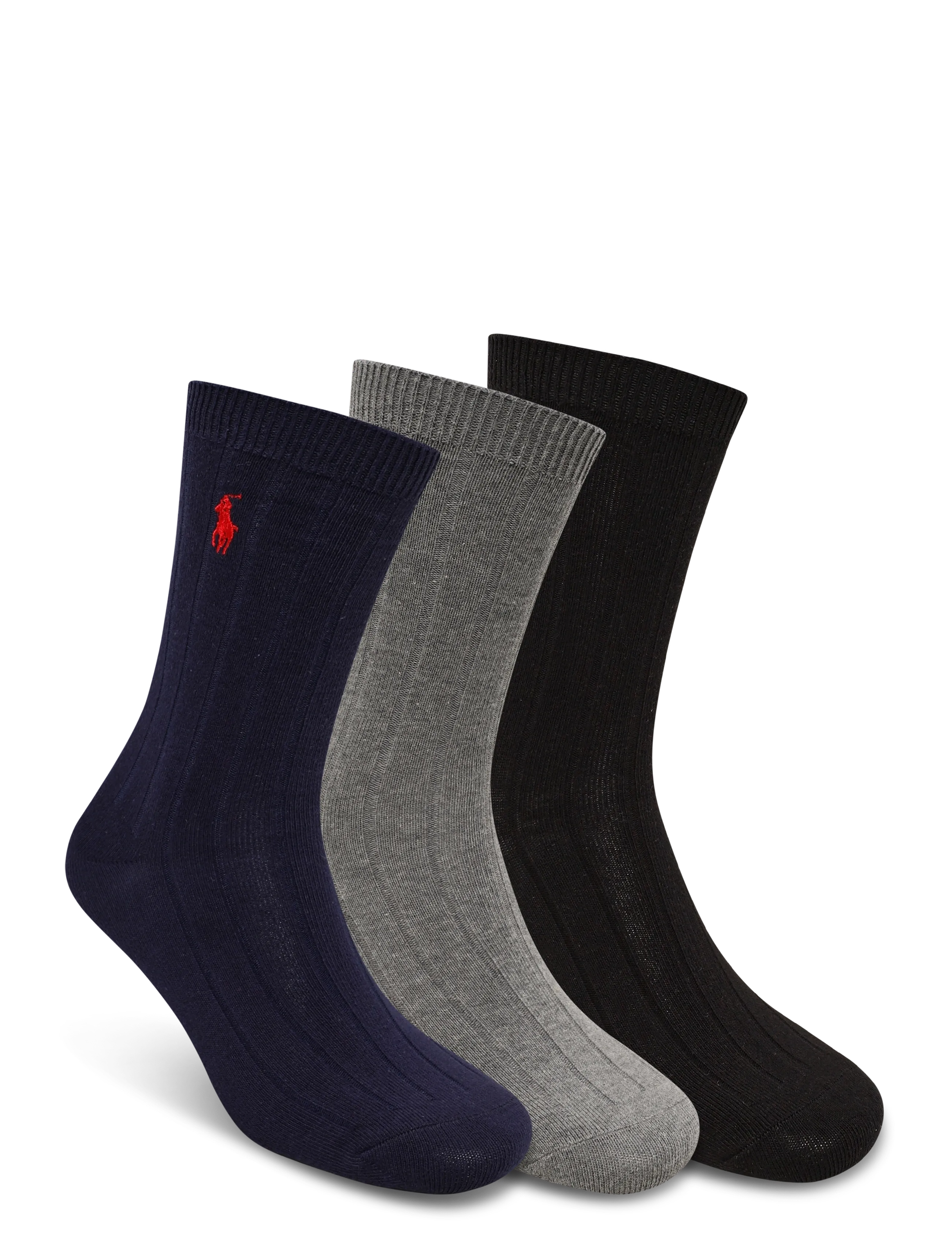 Ralph Lauren Kids BCI COTTON-CLS SLD R 3P-CRW-3PK - Kleidung - NAVY ASSORTED / navy