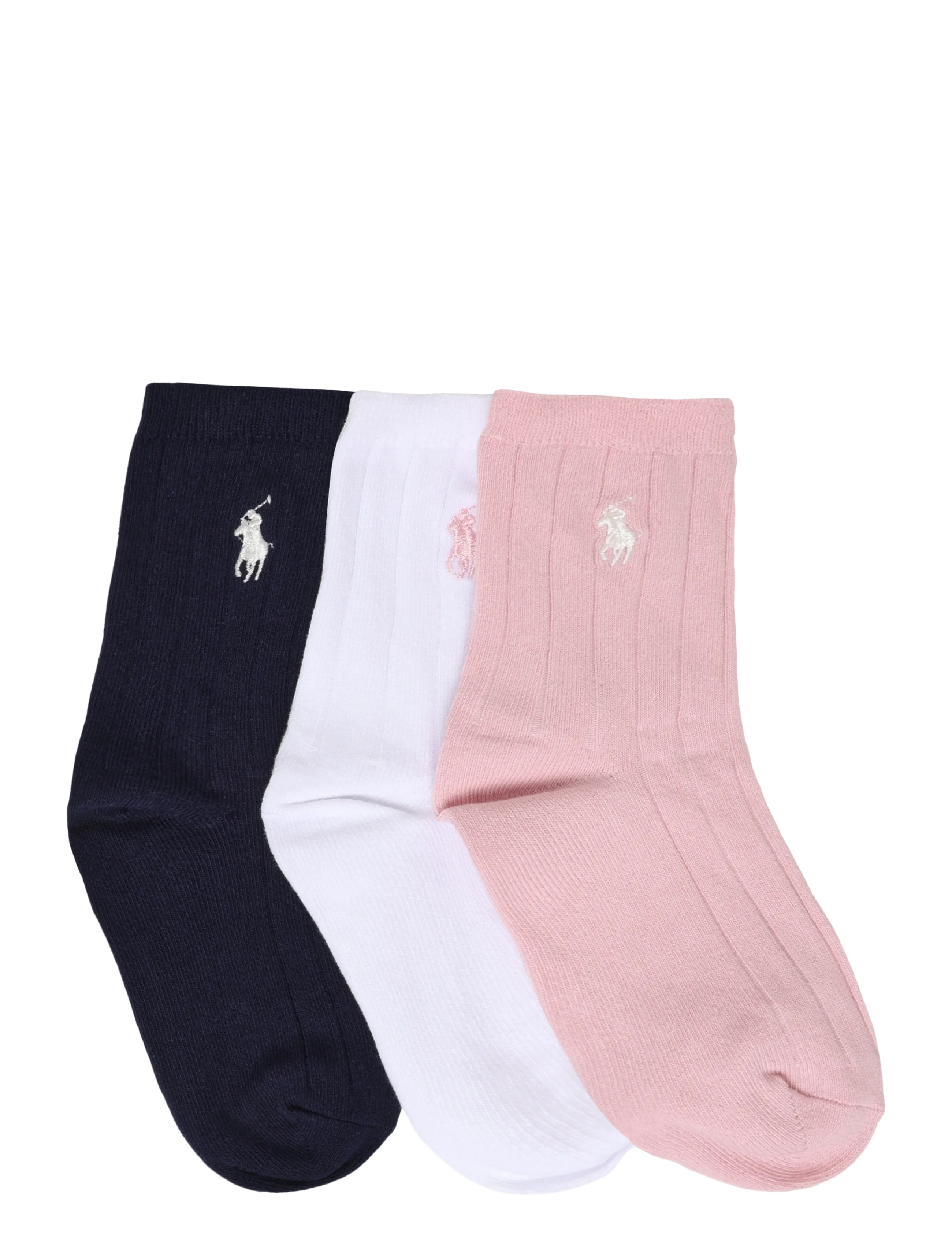 Ralph Lauren Kids - BCI COTTON-CLSSC RB SLD-CRW-3PK - socks - multi - 1