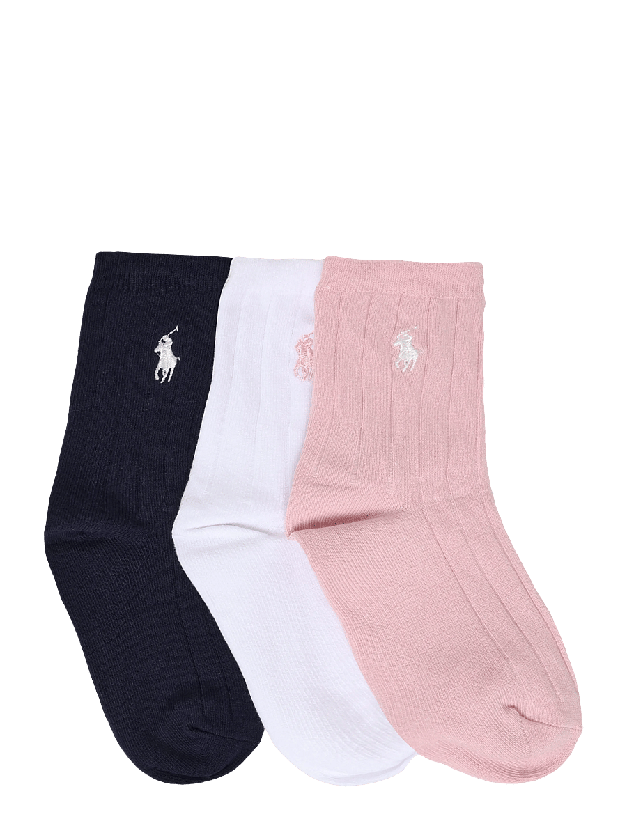 Ralph Lauren Kids - BCI COTTON-CLSSC RB SLD-CRW-3PK - sokid - multi - 1