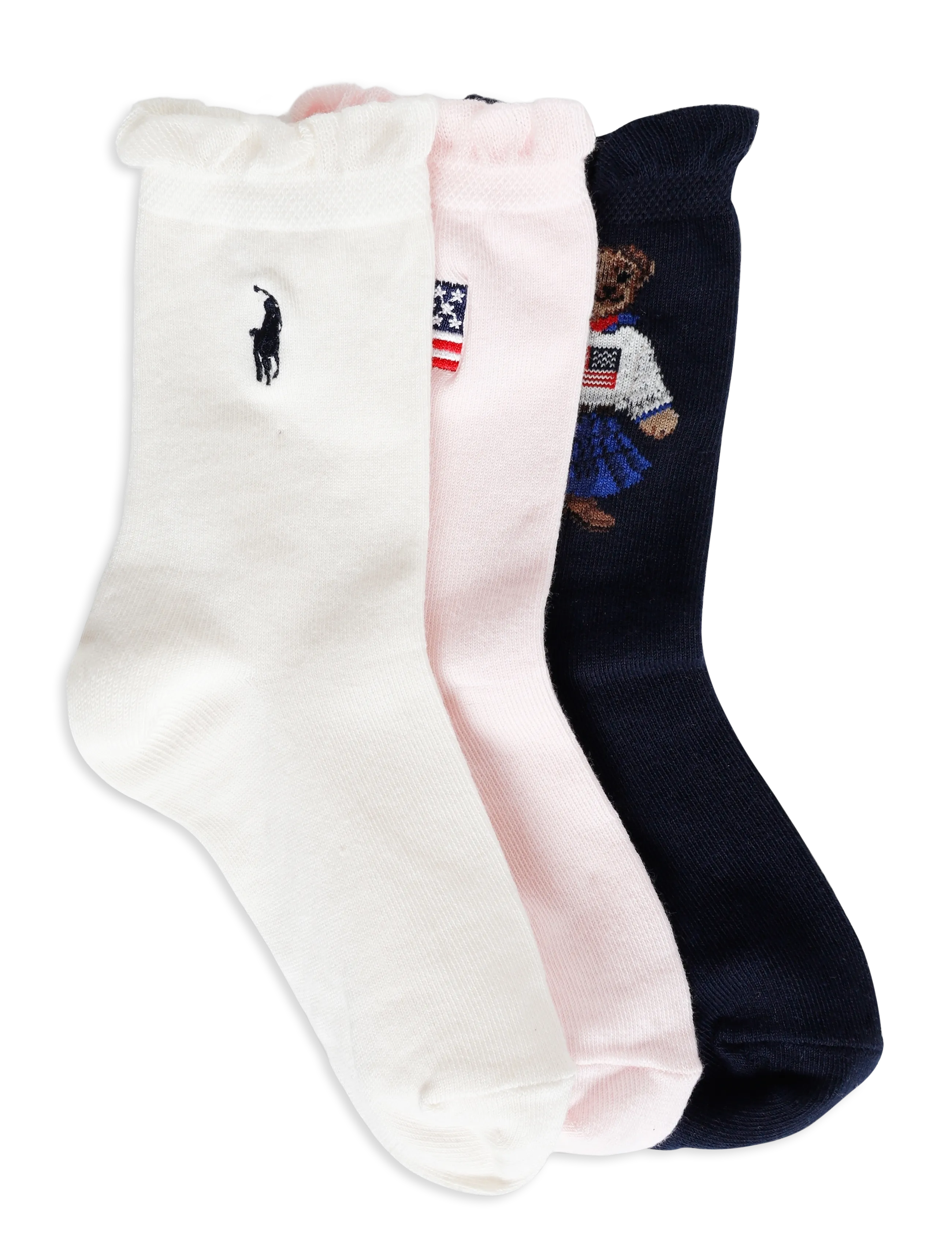 Ralph Lauren Kids BCI COTTON-AMRCN GRL BR-AKL-3PK - Kleidung - NAVY/IVORY/BLUE / multi