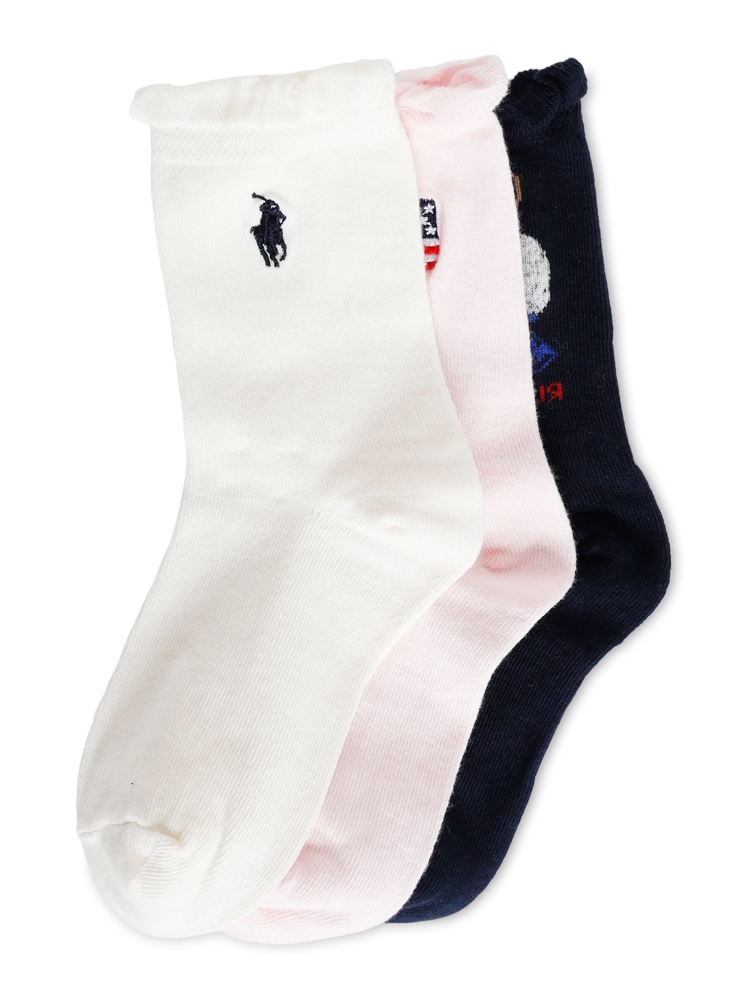 Ralph Lauren Kids - BCI COTTON-AMRCN GRL BR-AKL-3PK - navy/ivory/blue - 1
