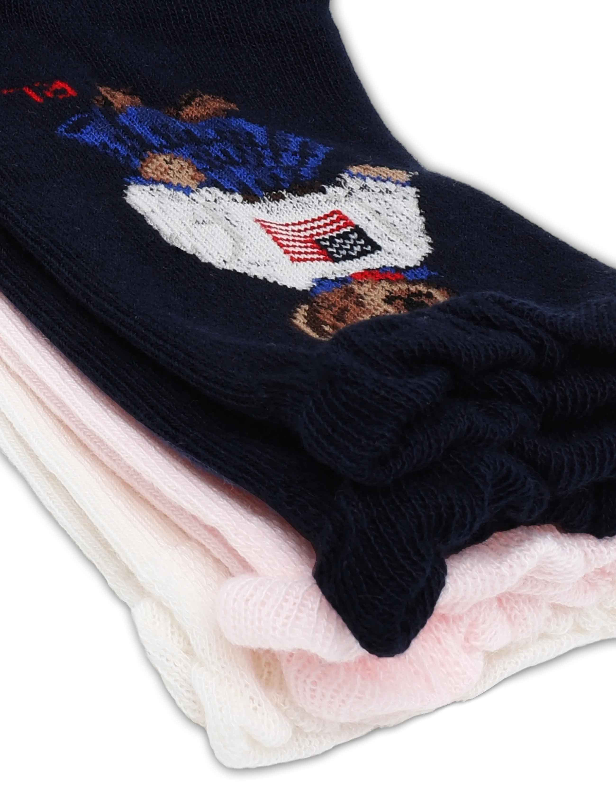 Ralph Lauren Kids - BCI COTTON-AMRCN GRL BR-AKL-3PK - navy/ivory/blue - 2