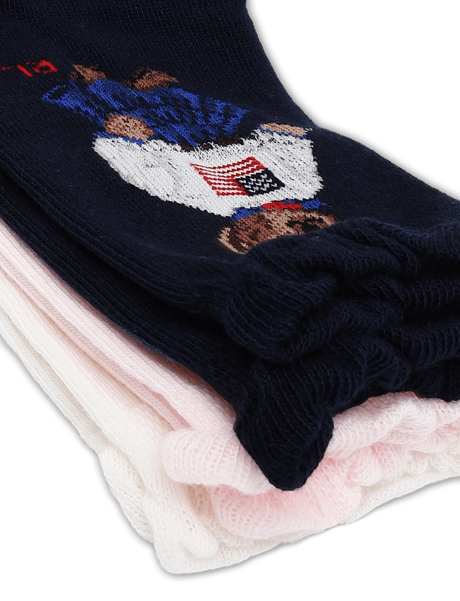 Ralph Lauren Kids - BCI COTTON-AMRCN GRL BR-AKL-3PK - strümpfe - navy/ivory/blue - 2