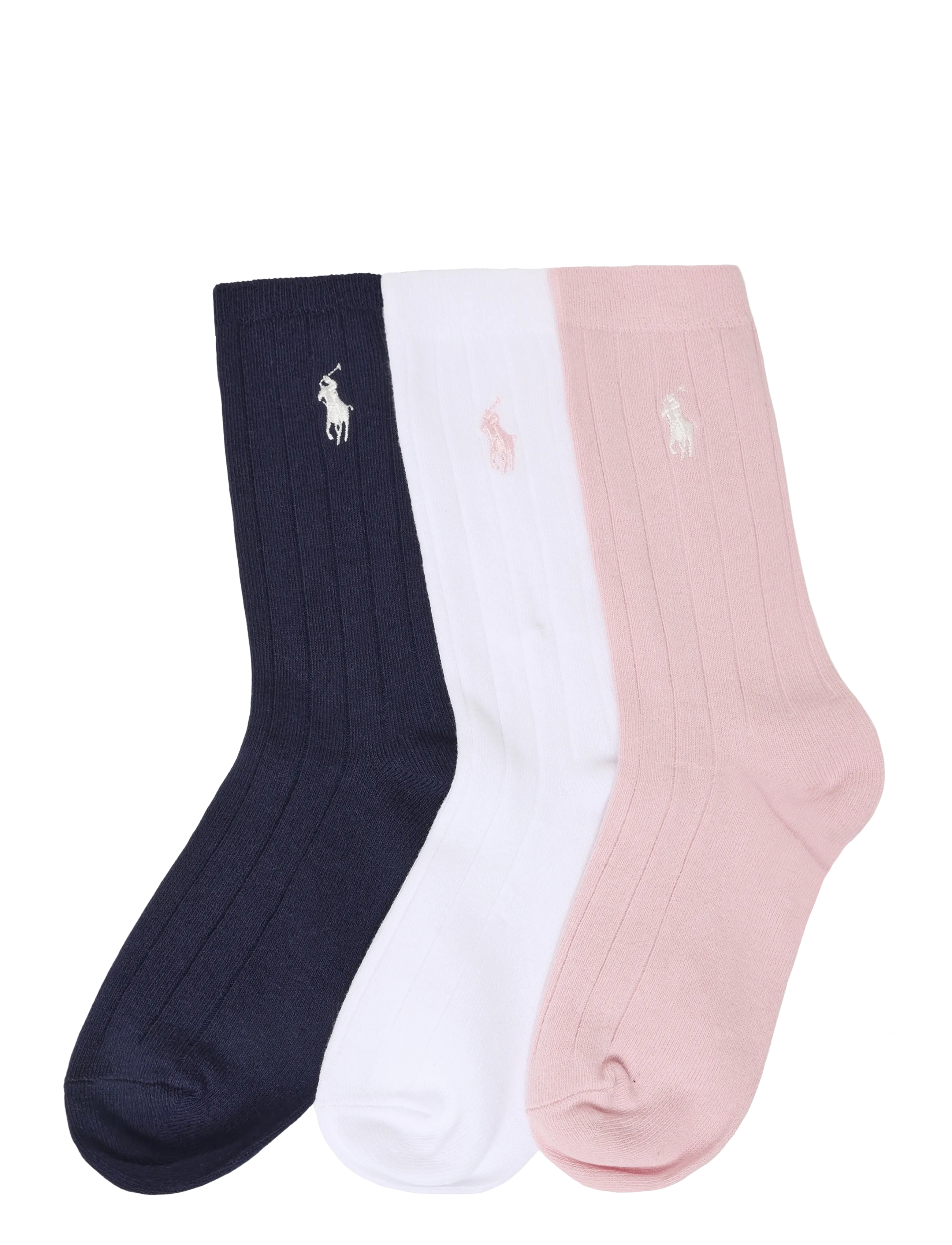 Ralph Lauren Kids BCI COTTON-CLSSC RB SLD-CRW-3PK - New Arrivals - MULTI / multi