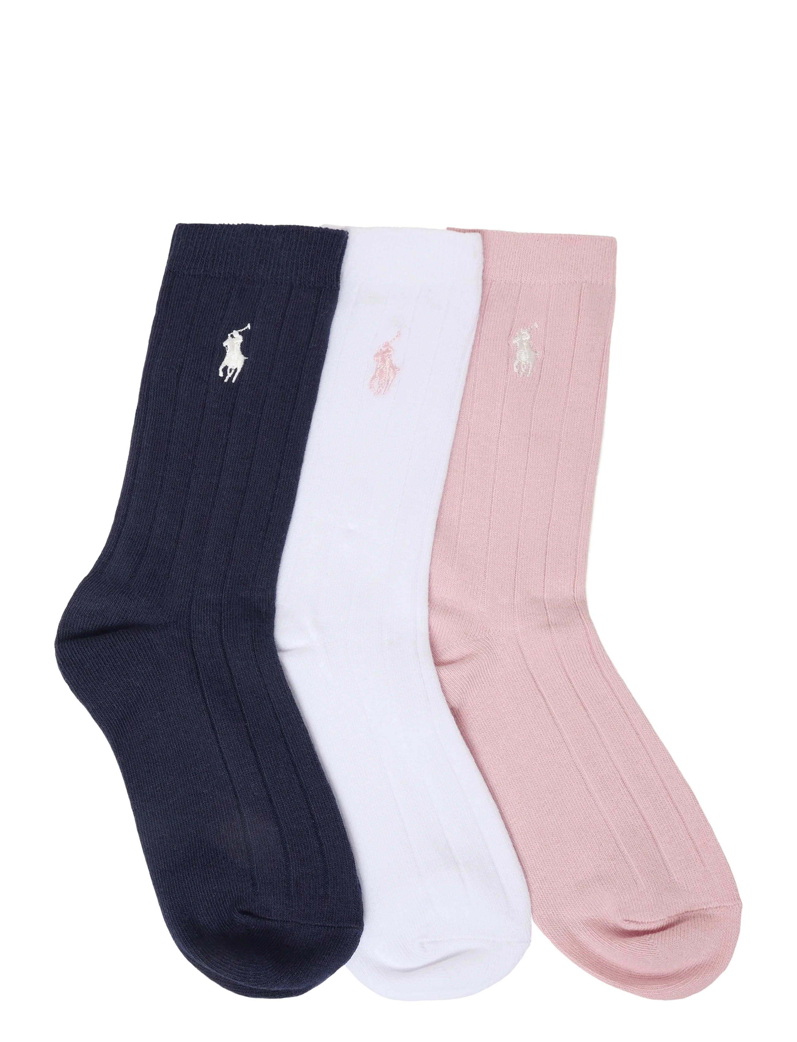 Ralph Lauren Kids - BCI COTTON-CLSSC RB SLD-CRW-3PK - socks - multi - 1