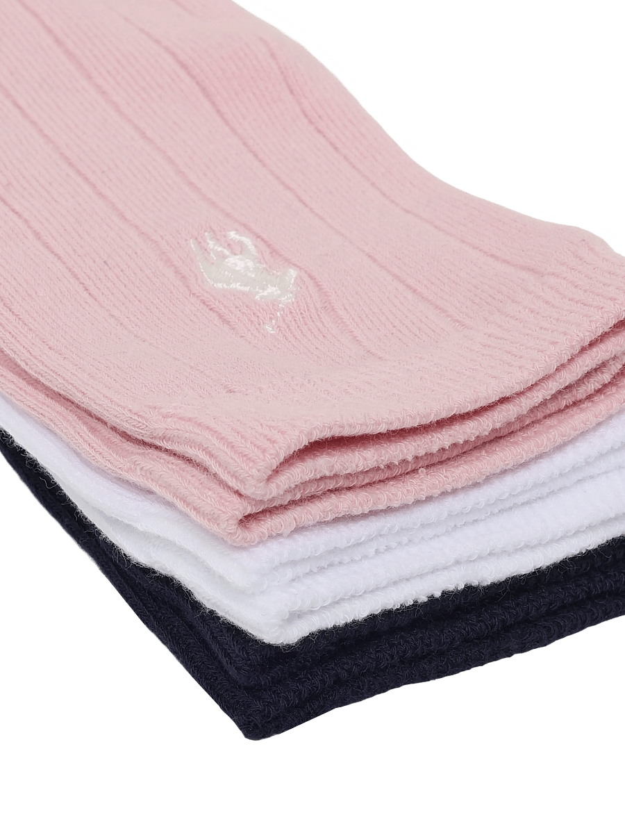 Ralph Lauren Kids - Ribbed Crew Sock 3-Pack - sokid - multi - 2