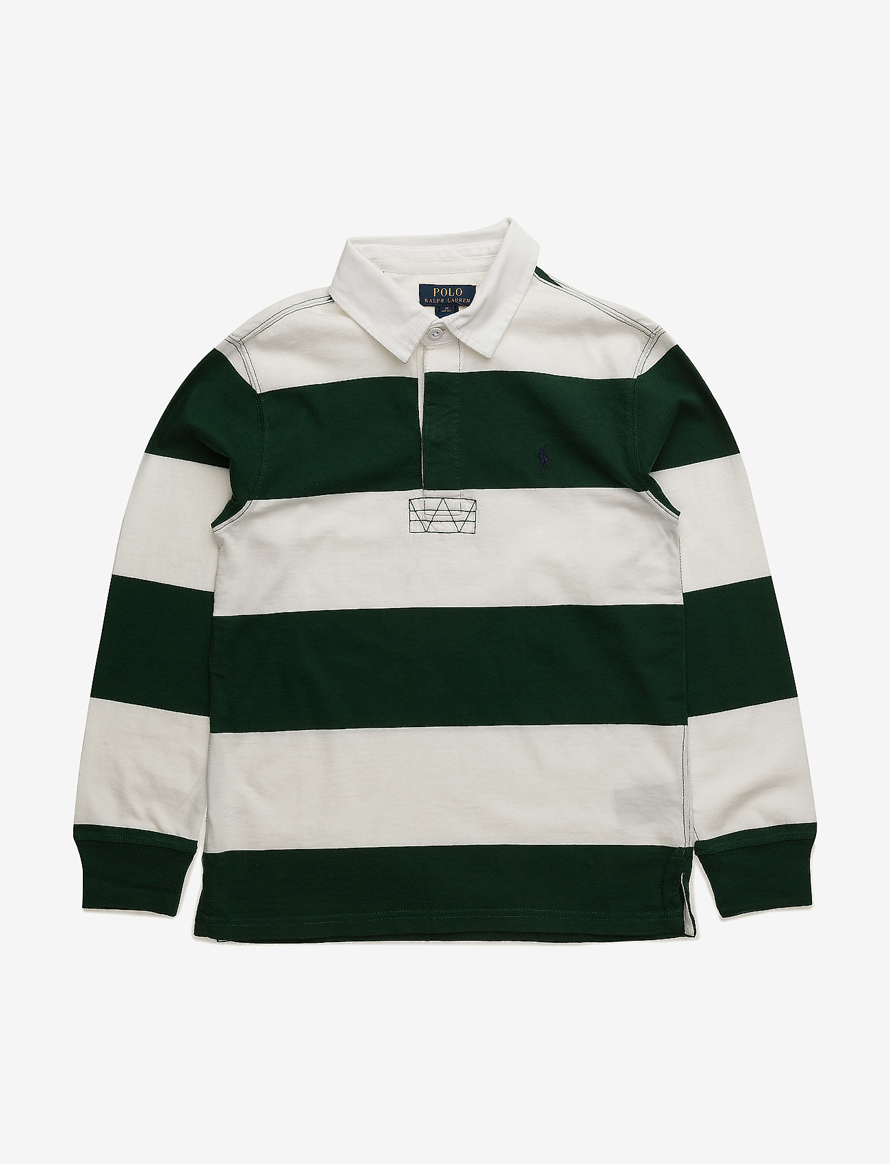 Ralph Lauren Kids - LSL STRIPE RUGBY - new forest - 0