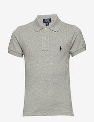 Slim Fit Cotton Mesh Polo Shirt - NW GREY HEATHER