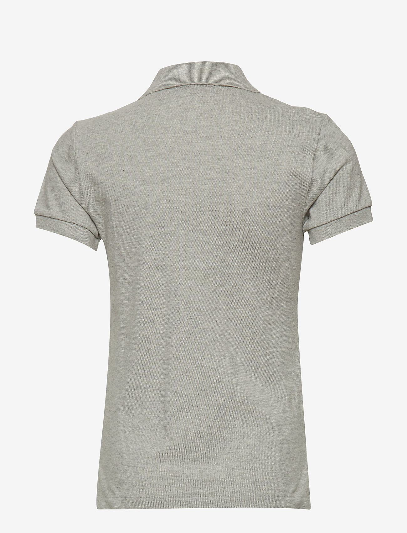 Ralph Lauren Kids - Slim Fit Cotton Mesh Polo Shirt - kortærmede poloer - nw grey heather - 1