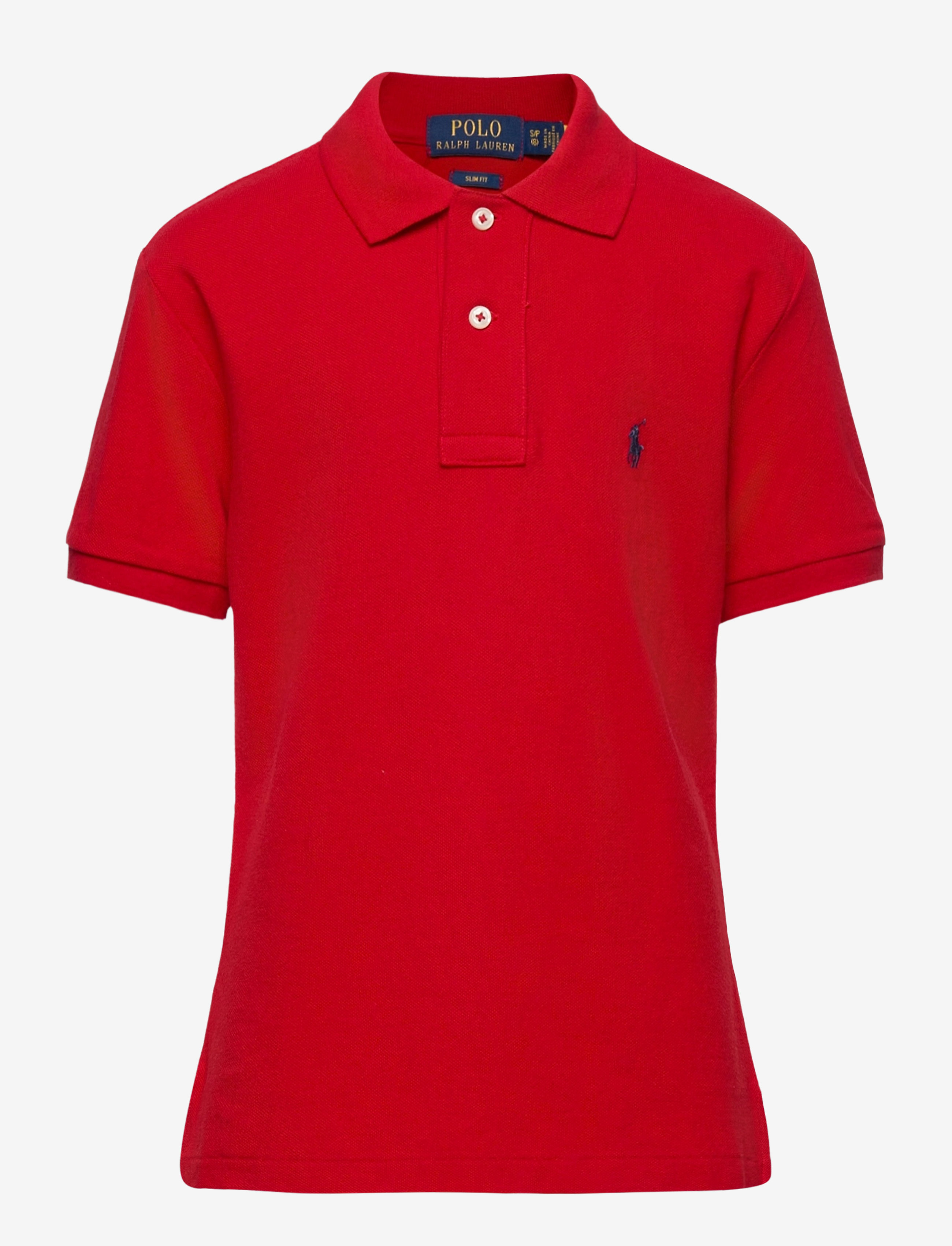 Slim Fit Cotton Mesh Polo Shirt - RL 2000 RED