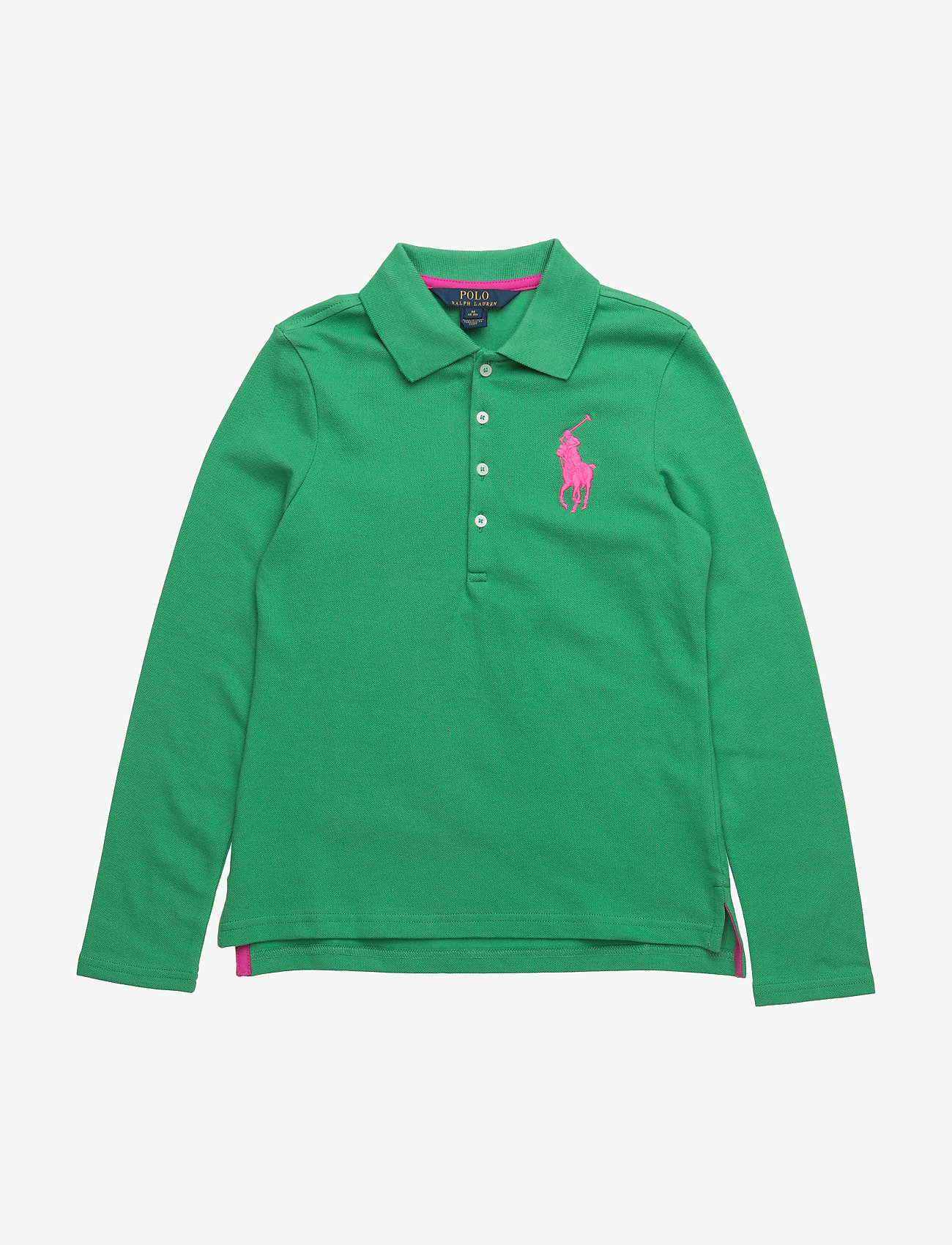 Ralph Lauren Kids - LSL BIG PP POLO BIG PP - lime green - 0