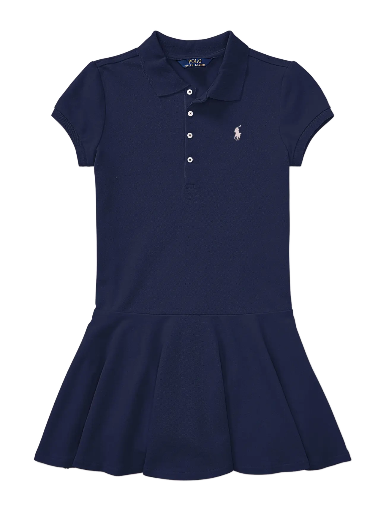 Ralph Lauren Kids Stretch Mesh Polo Dress - Kjoler - FRENCH NAVY / blue
