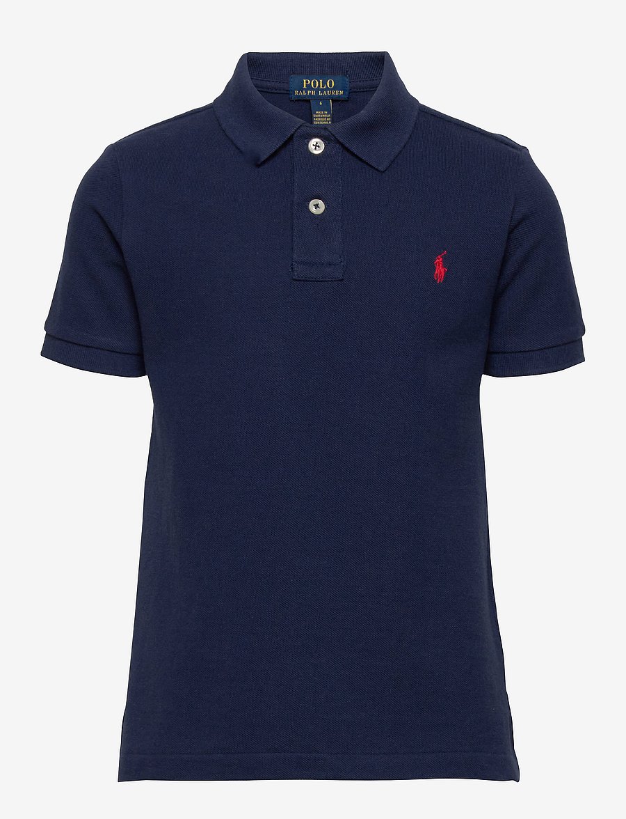 Ralph Lauren Kids - Den ikoniska pikétröjan i mesh - kortärmade pikéer - rfnd navy - 1