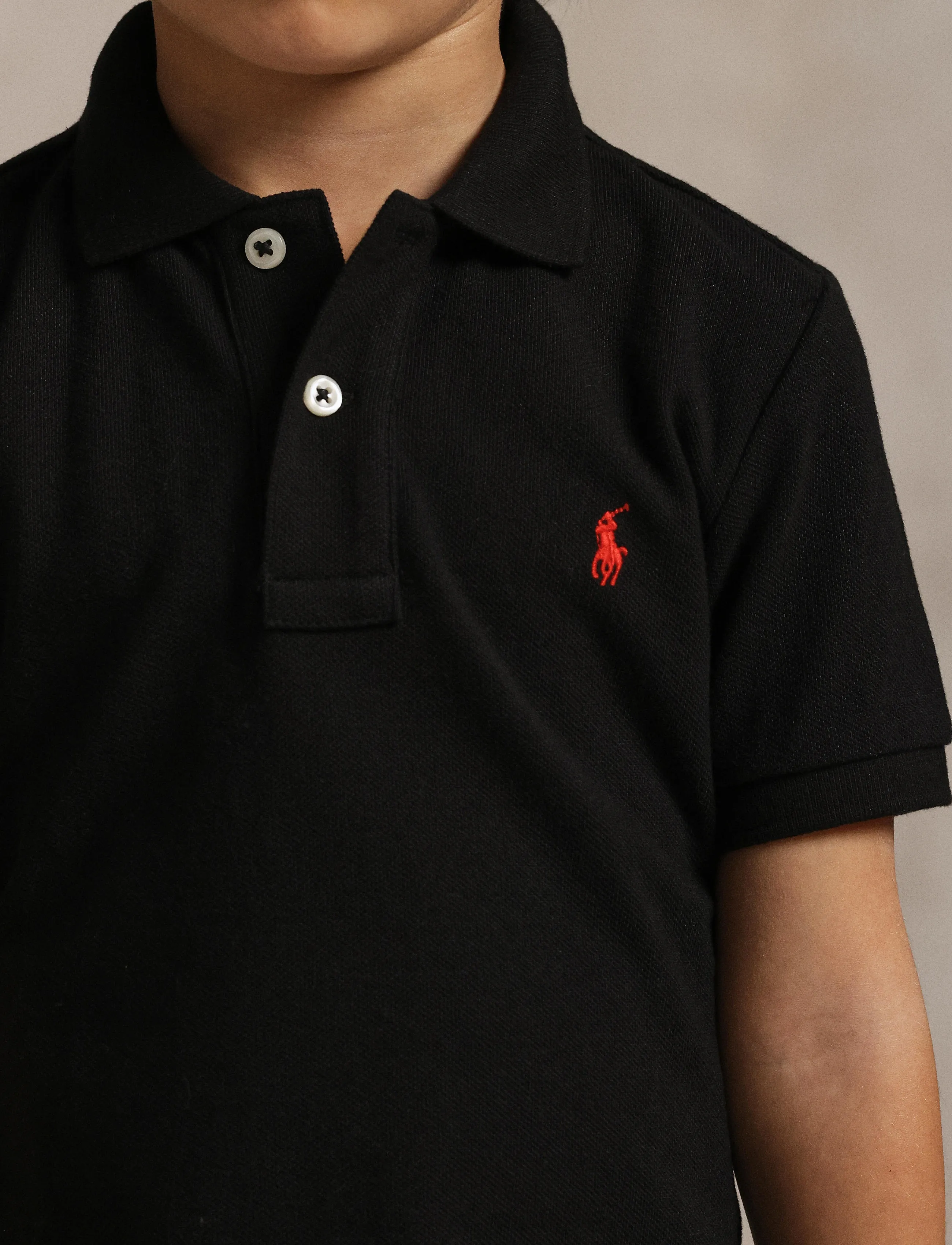 Ralph Lauren Kids - The Iconic Mesh Polo Shirt - kurzärmelig - polo black - 3