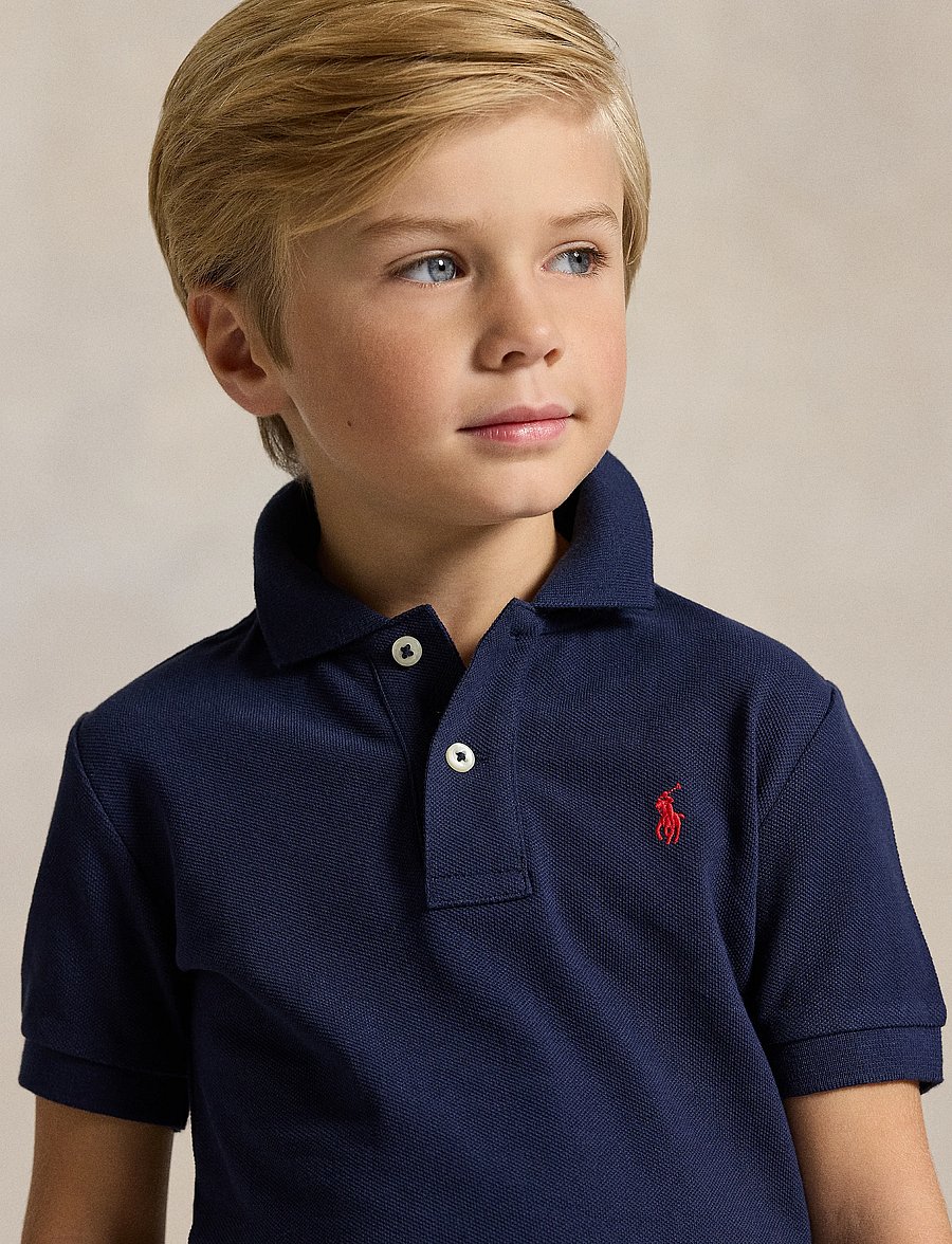 Ralph Lauren Kids - Den ikoniska pikétröjan i mesh - kortärmade pikéer - rfnd navy - 4