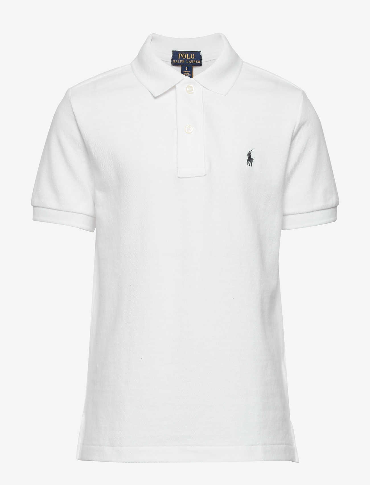 Ralph Lauren Kids - The Iconic Mesh Polo Shirt - kortærmede poloer - white - 0