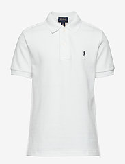 Ralph Lauren Kids - The Iconic Mesh Polo Shirt - kortärmade pikéer - white - 0