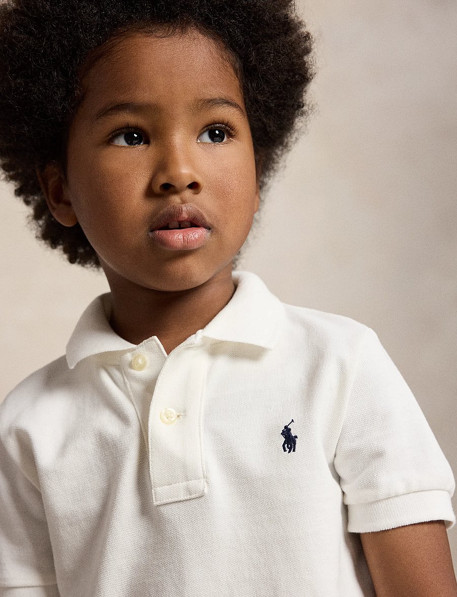 Ralph Lauren Kids - The Iconic Mesh Polo Shirt - kurzärmelig - white - 3