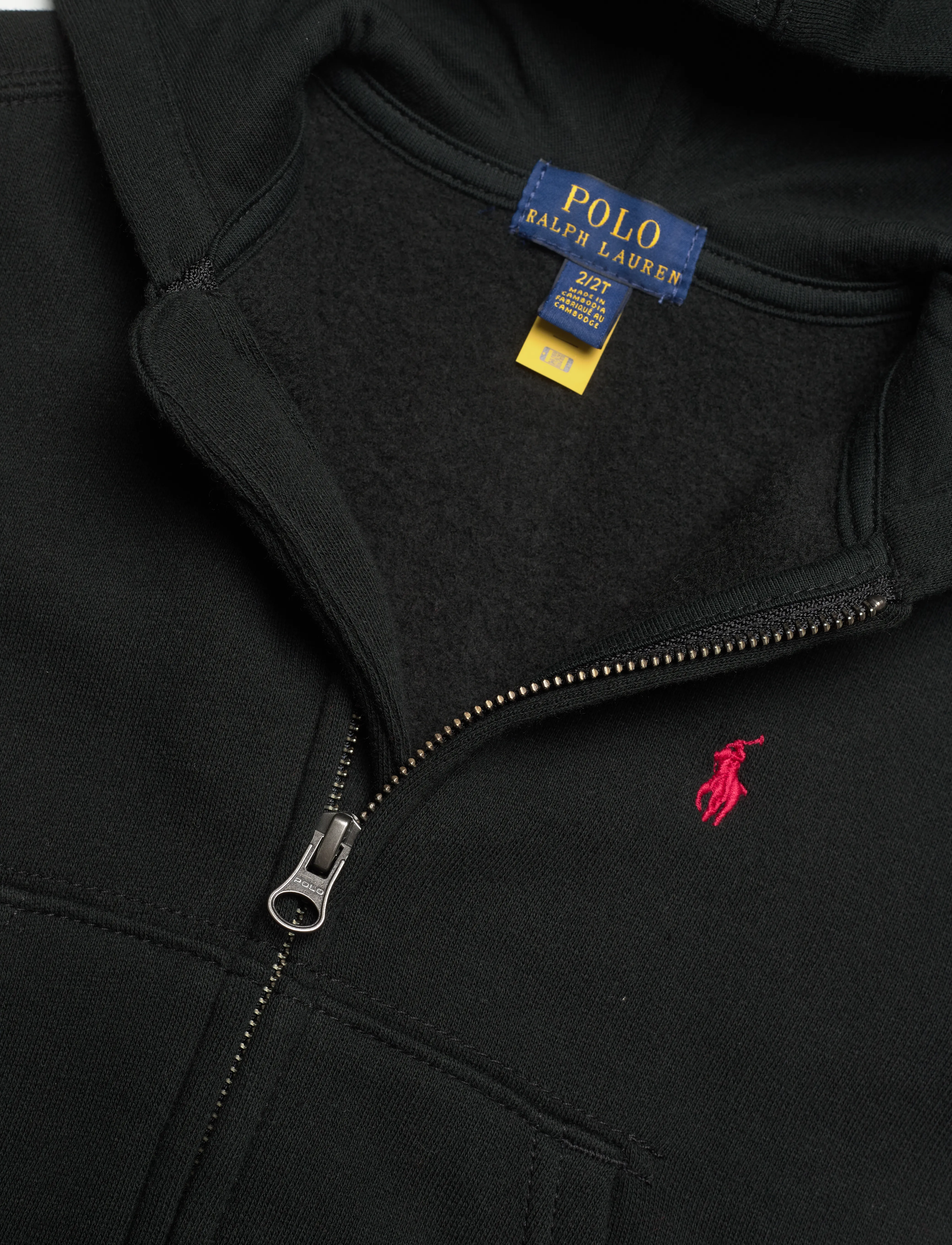 Ralph Lauren Kids - LSL FZ HOOD PP - polo black - 2