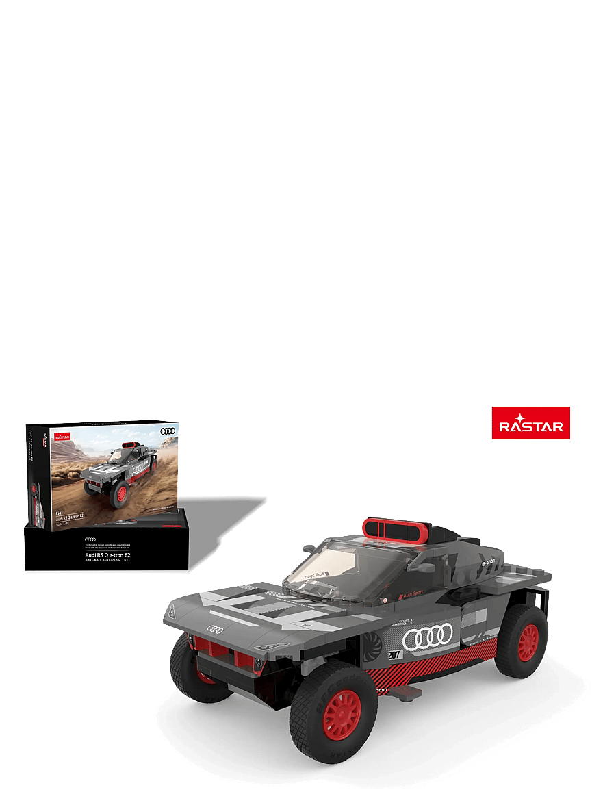 Rastar - RASTAR 1: 30 Audi RS Q e-tron Bricks Grey - legetøjsbiler - multicolor - 0