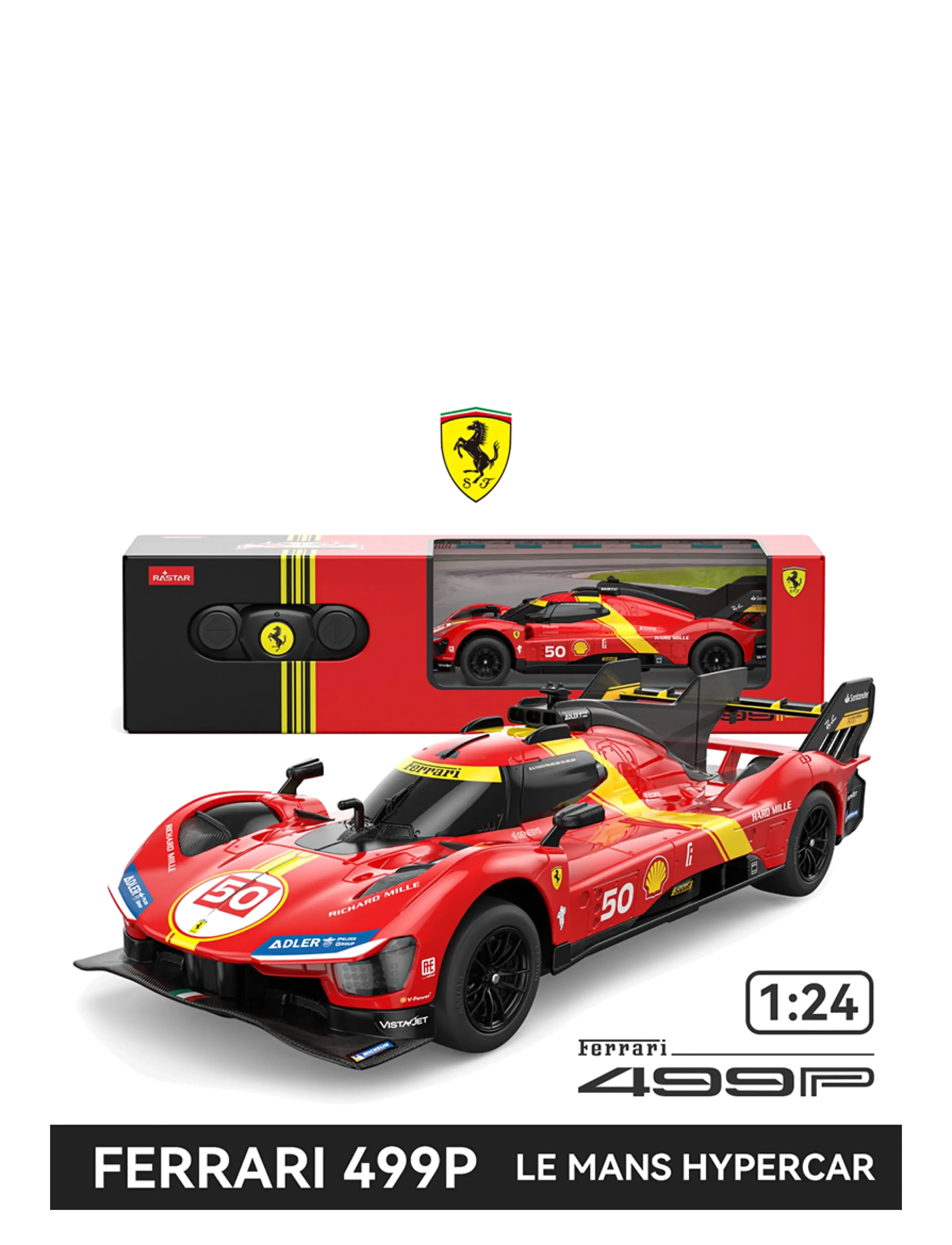 Rastar RASTAR R/C 1:24 Ferrari 499P Red - Rastar - MULTICOLOR / red