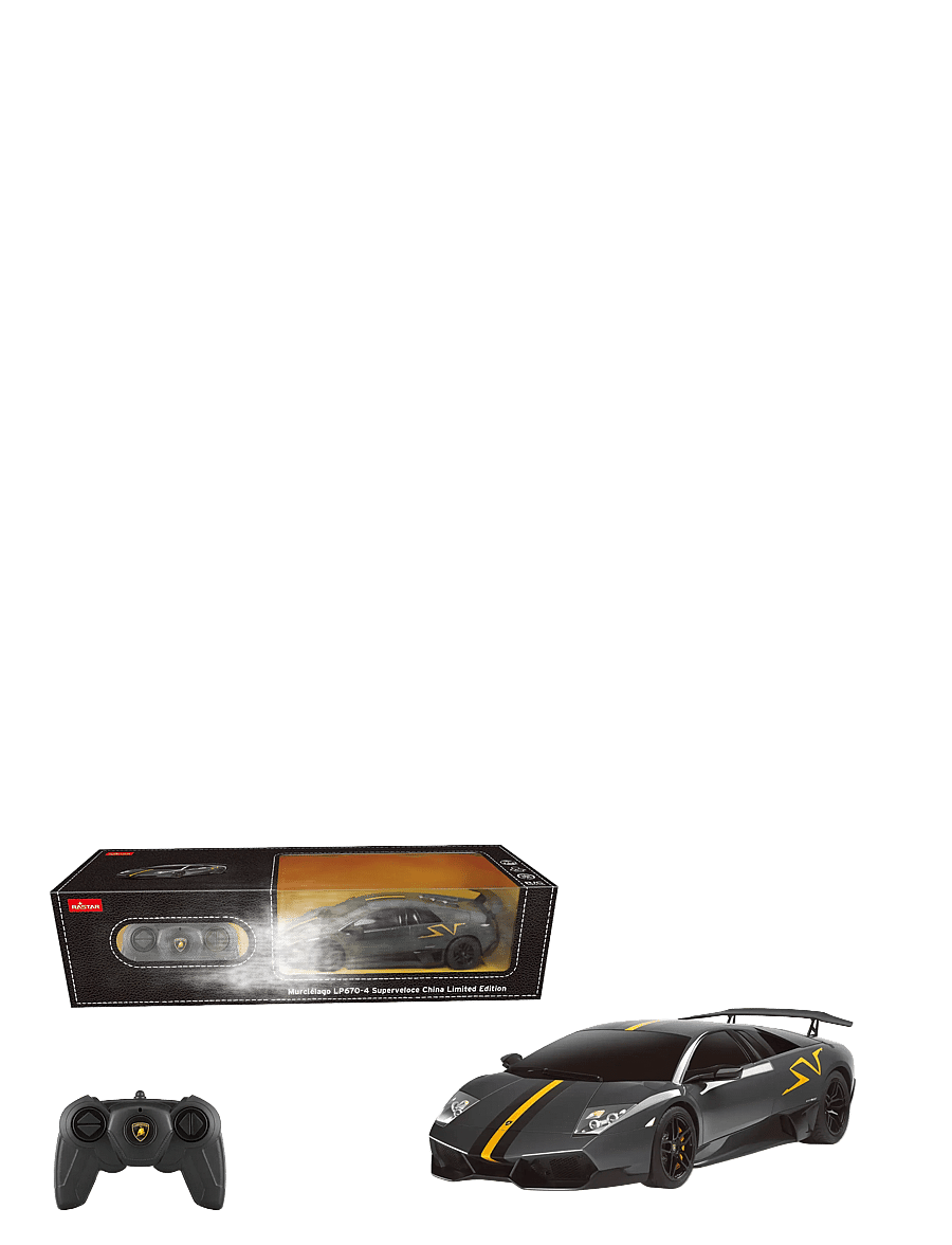 Rastar - RASTAR R/C 1:24 Murcielago LP670-4 Superveloce China Limited Edition Grey - fjarstýrð leikföng - multicolor - 0