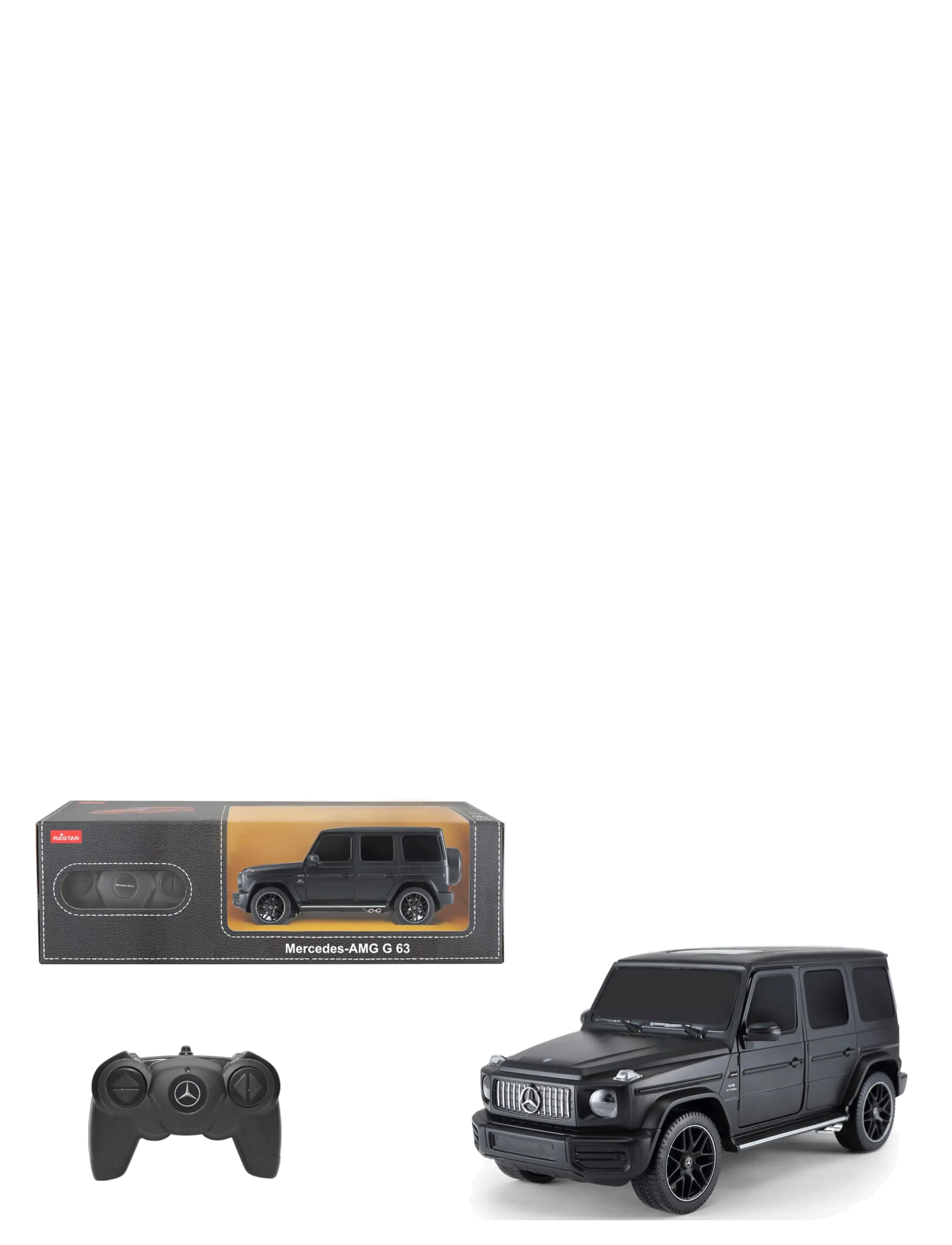 Rastar - RASTAR R/C 1:24 Mercedes-Benz G63 Matt Black - fjernstyret legetøj - multicolor - 3