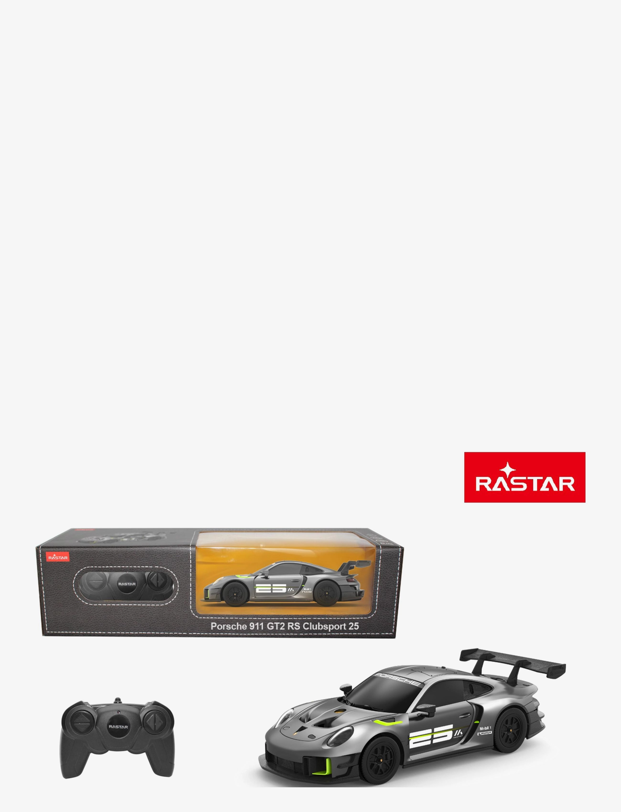 Rastar - RASTAR R/C 1:24 Porsche 911 GT2 RS Clubsport 25 - fjernstyret legetøj - multi coloured - 1