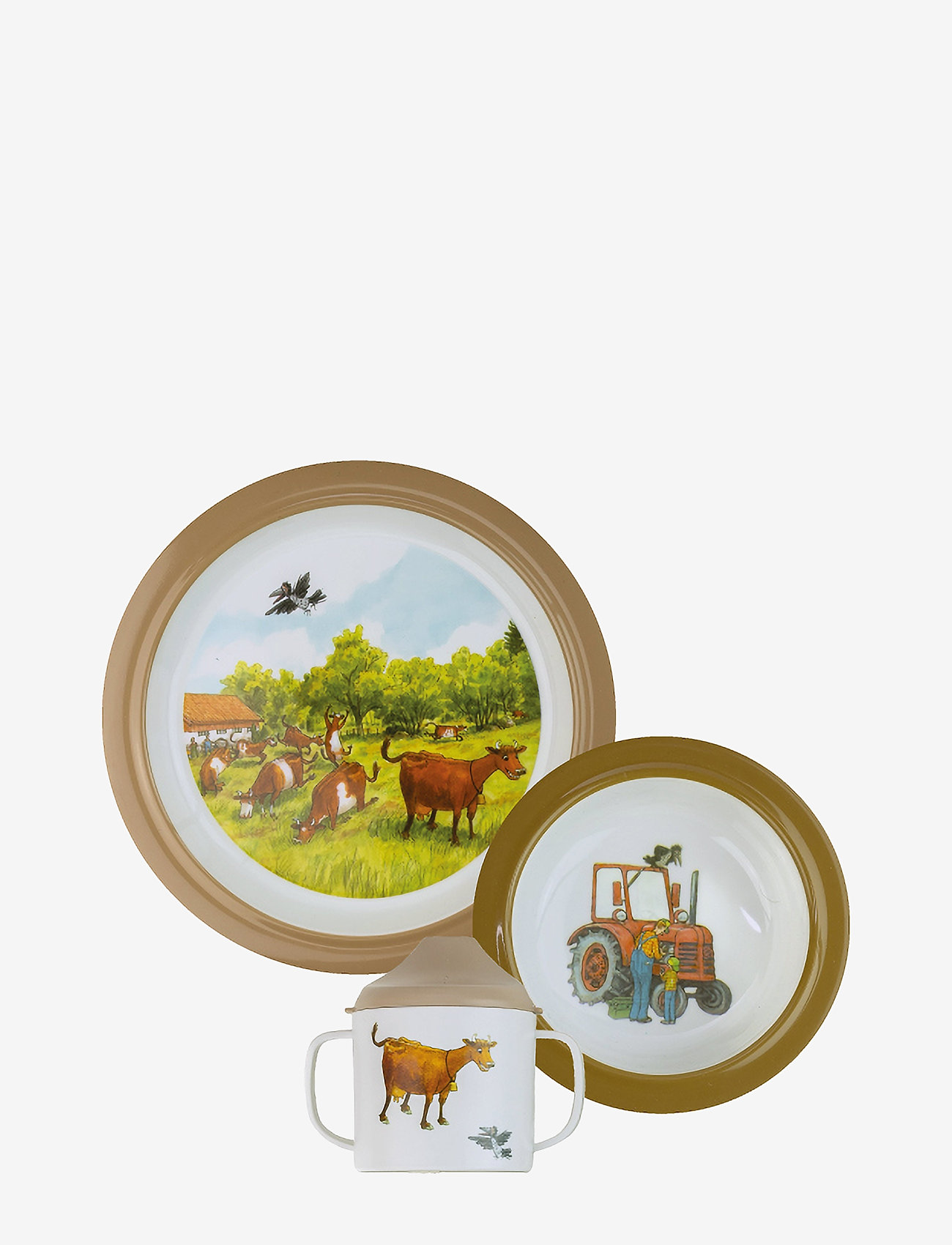 Rätt Start - Mamma Moo, Giftbox, 3-pcs - serveringssæt - multi - 0