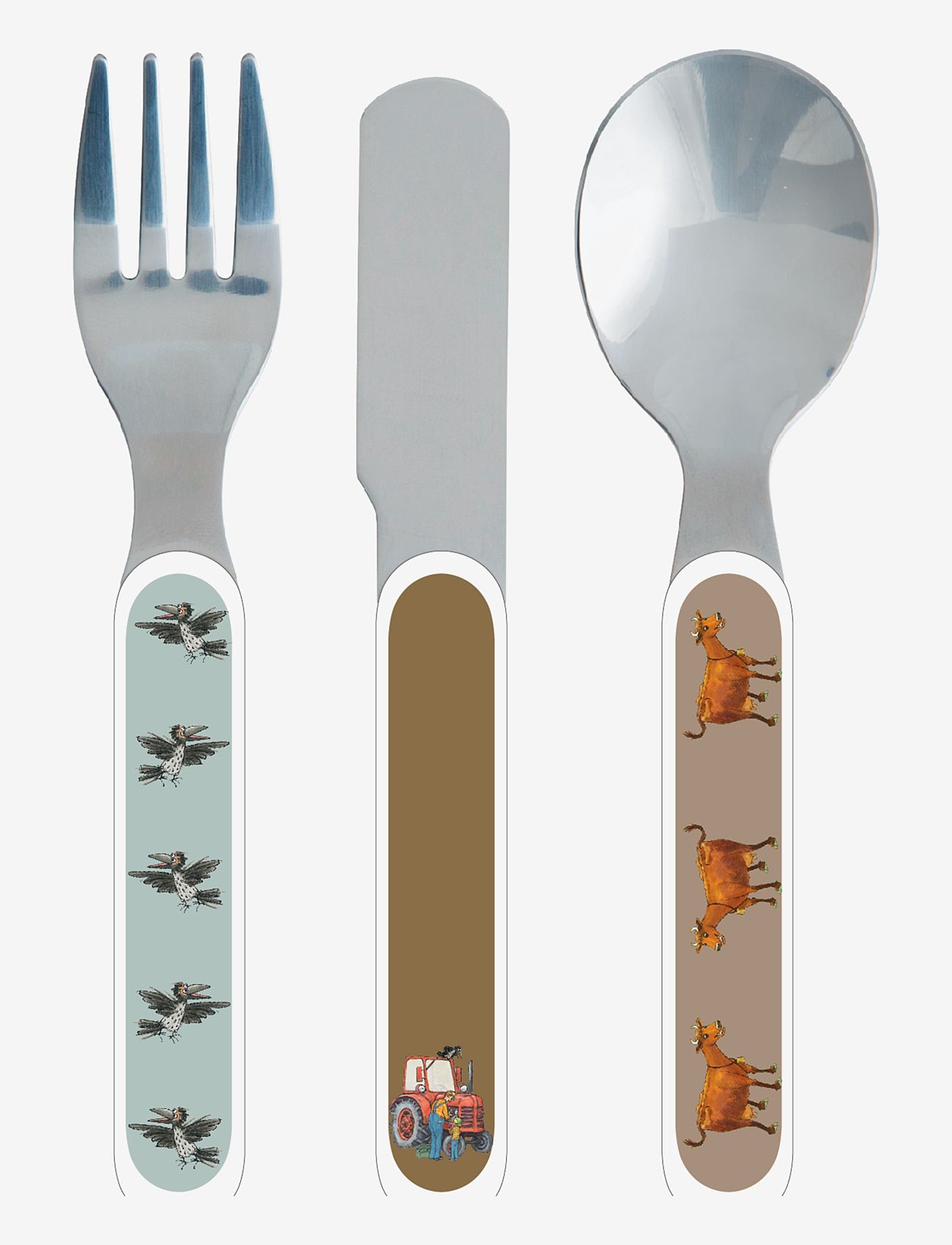 Rätt Start - Mamma Moo, Children`s Cuttlery - aterimet - multi - 0