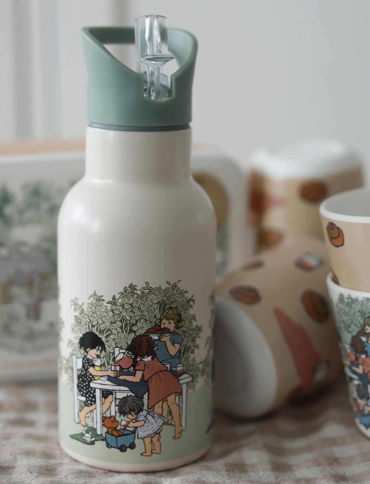 Rätt Start - The Children of Noisy Village, Water Bottle - wasserflaschen - multi - 1