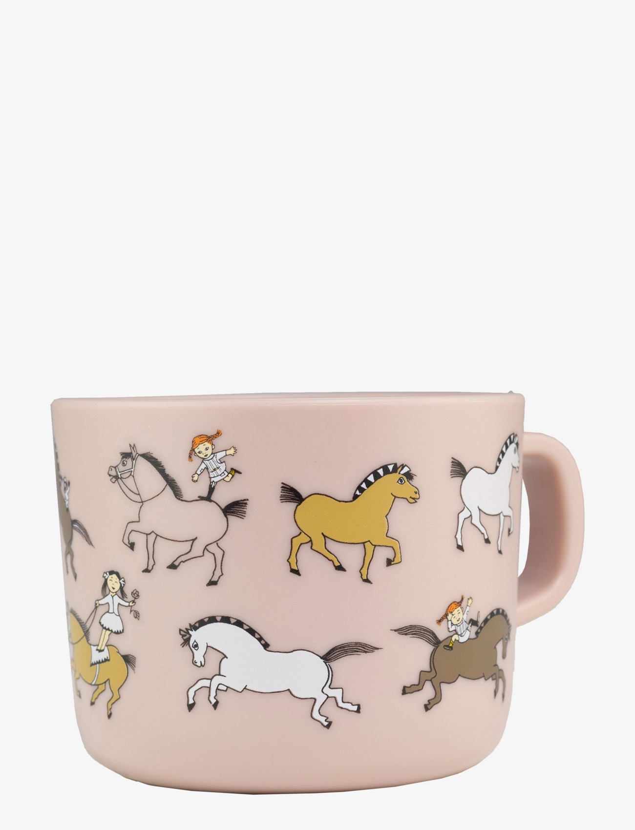 RÄTT START Pippi Circus, Cup With Handle, Pink Patterned - One Size - Kinder