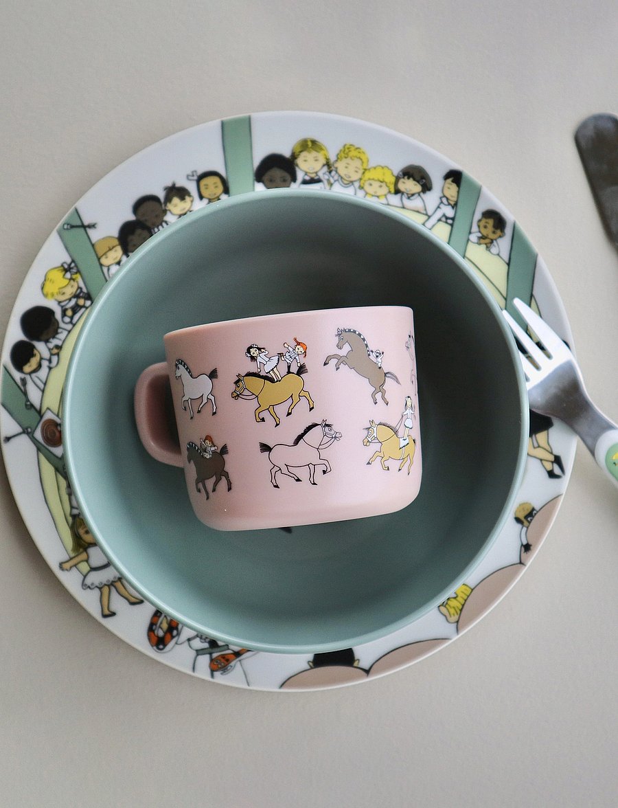 Rätt Start - Pippi Circus, Cup with handle, pink - madalaimad hinnad - pink - 1