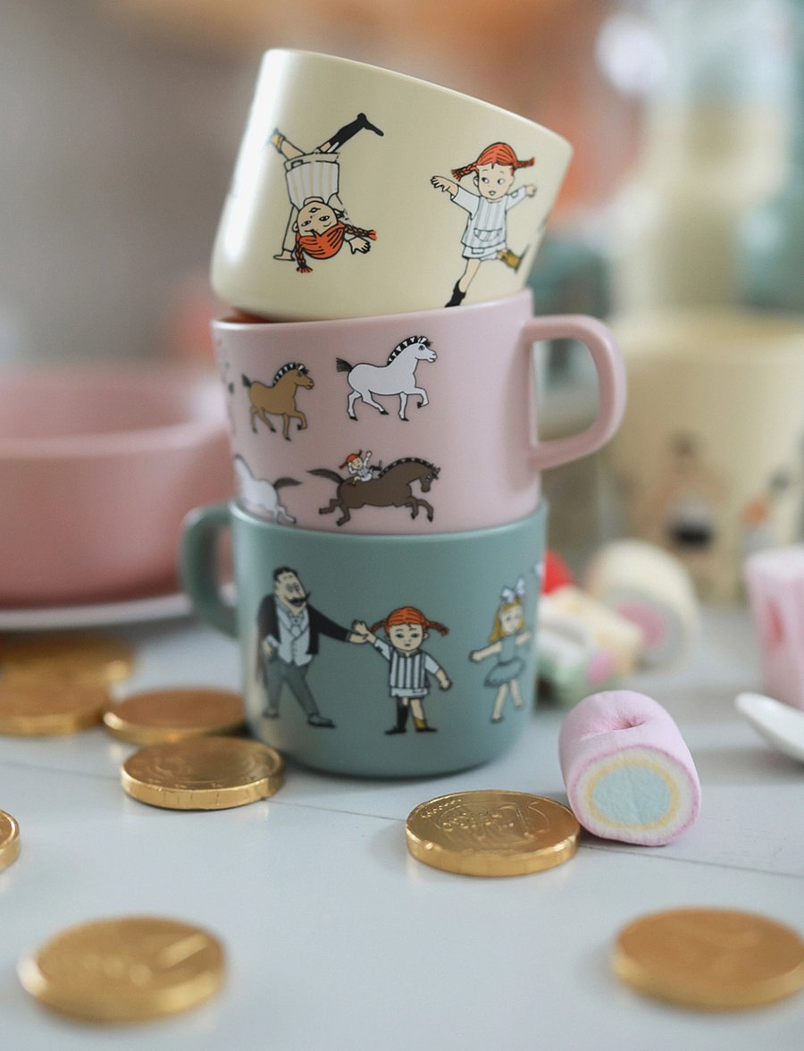 Rätt Start - Pippi Circus, Cup with handle, pink - madalaimad hinnad - pink - 2