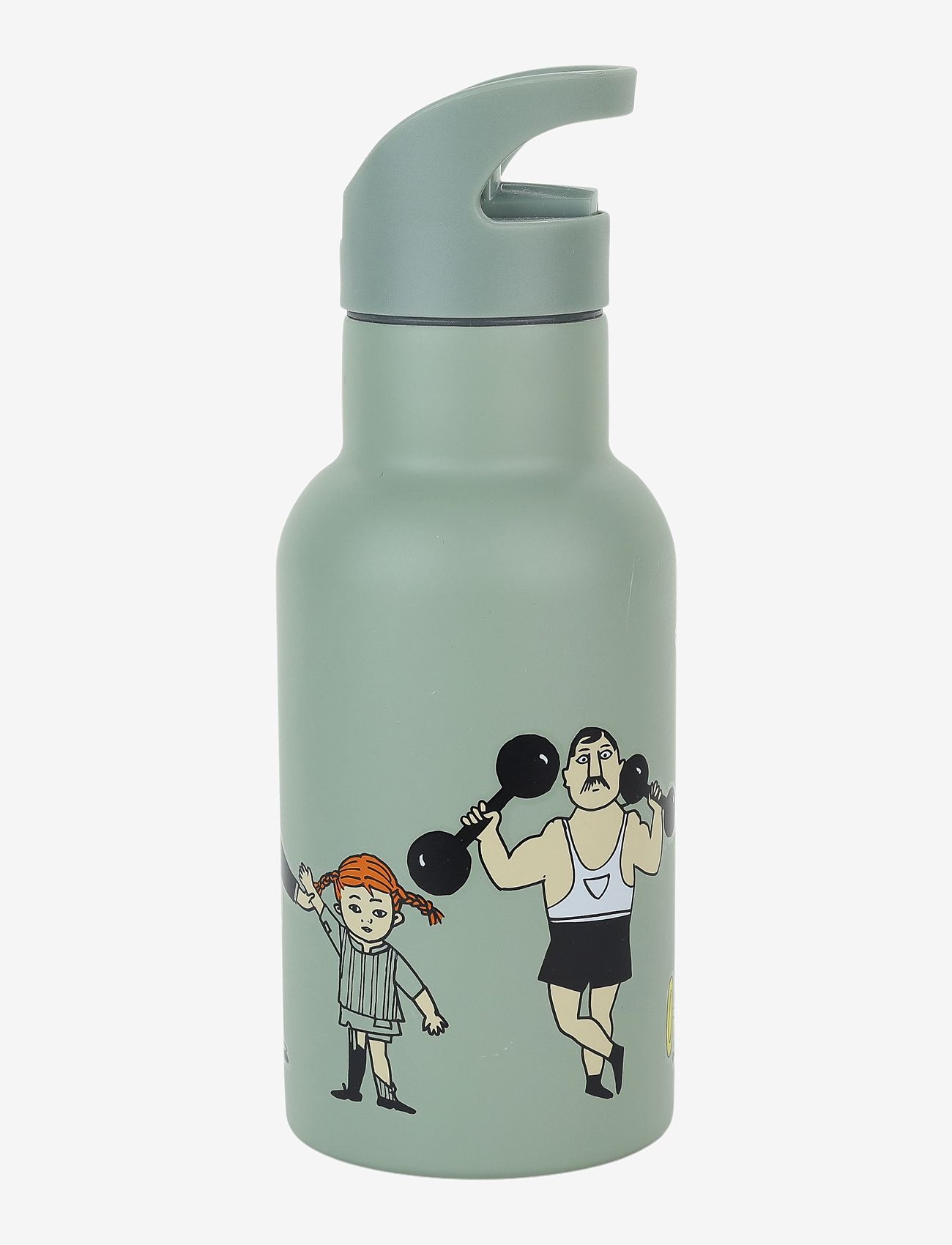 Rätt Start - Pippi Circus, Water Bottle, green - wasserflaschen - green - 0