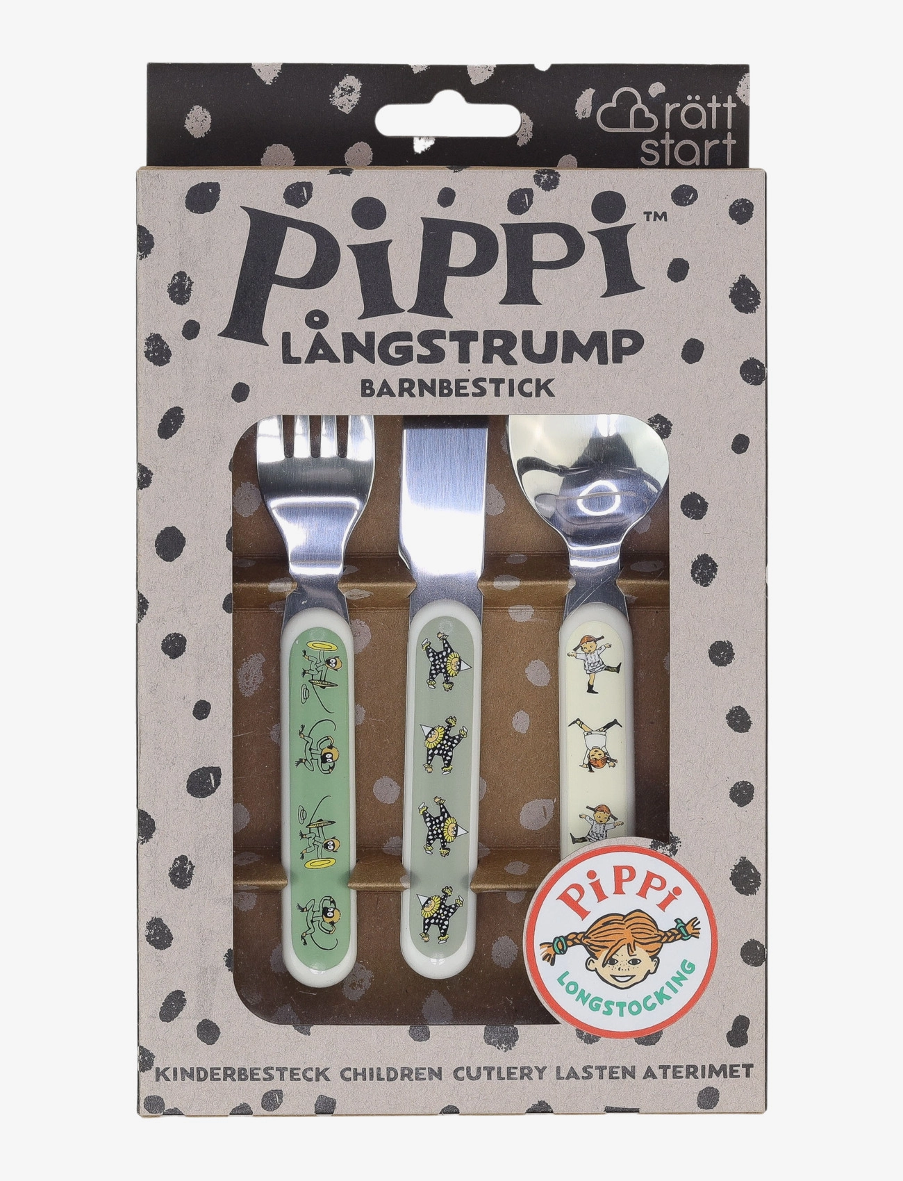 Rätt Start - Pippi Cirkus, Barnbestick - bestick - multi - 1