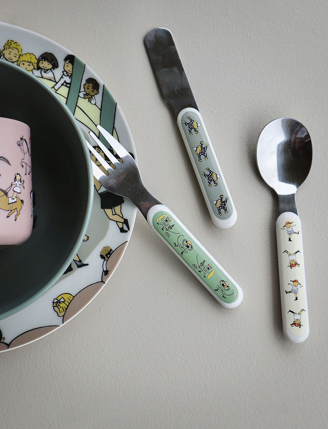 Rätt Start - Pippi Circus, Children`s Cuttlery - besteck - multi - 2
