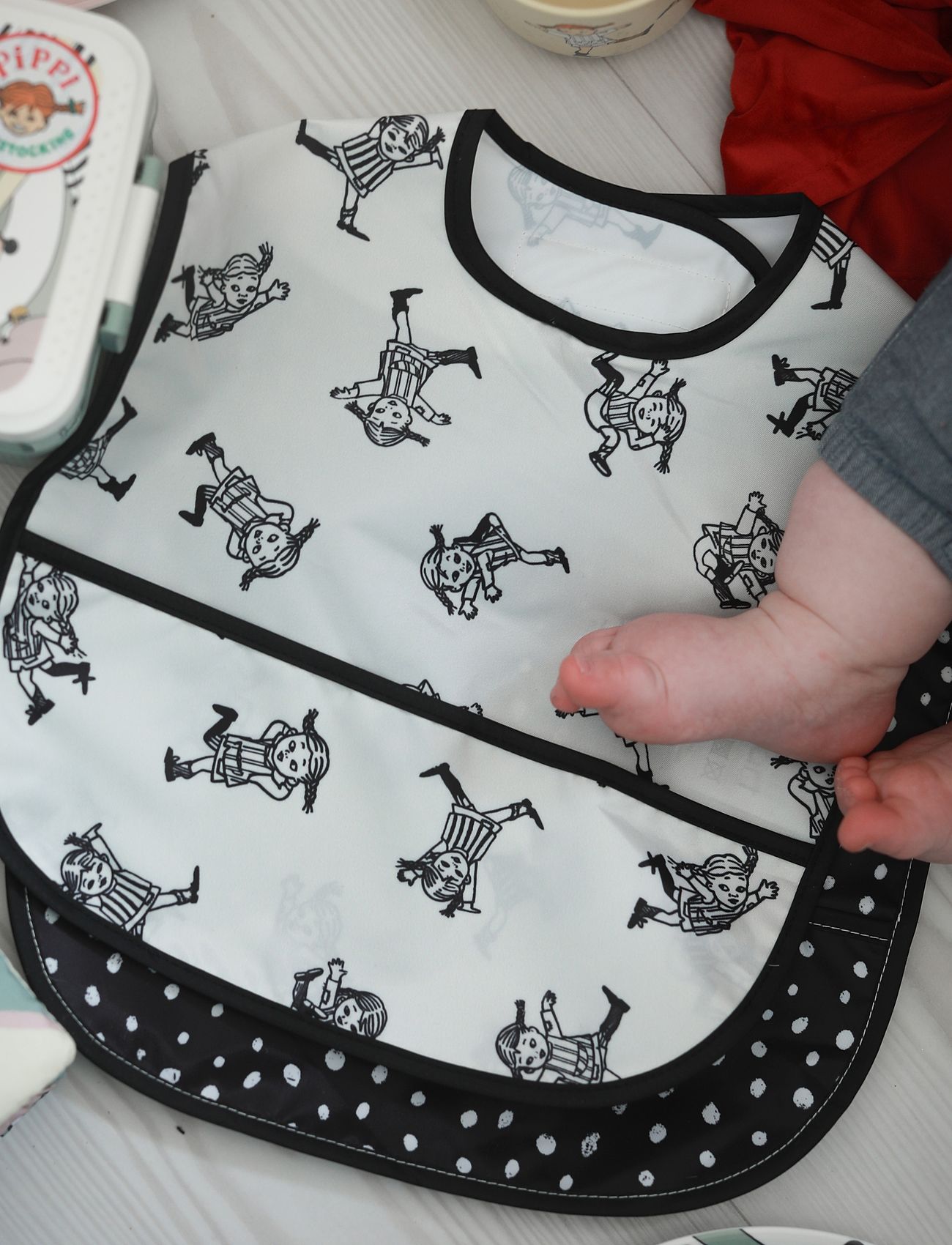 Rätt Start - Pippi Circus, Bibs, 2-pack - varrukateta pudipõlled - multi - 3